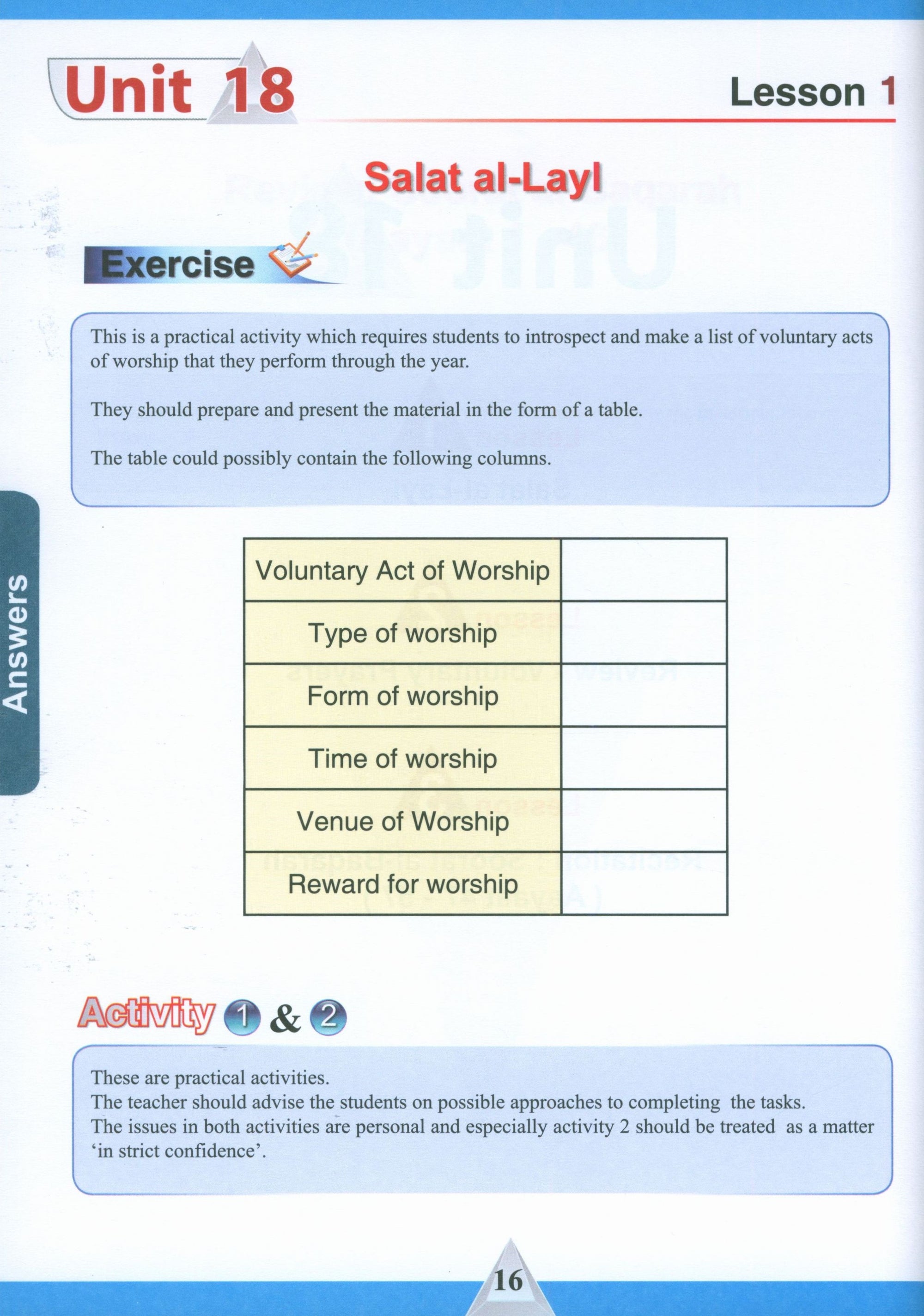 ICO Islamic Studies Teacher's Manual Level 10 Part 2