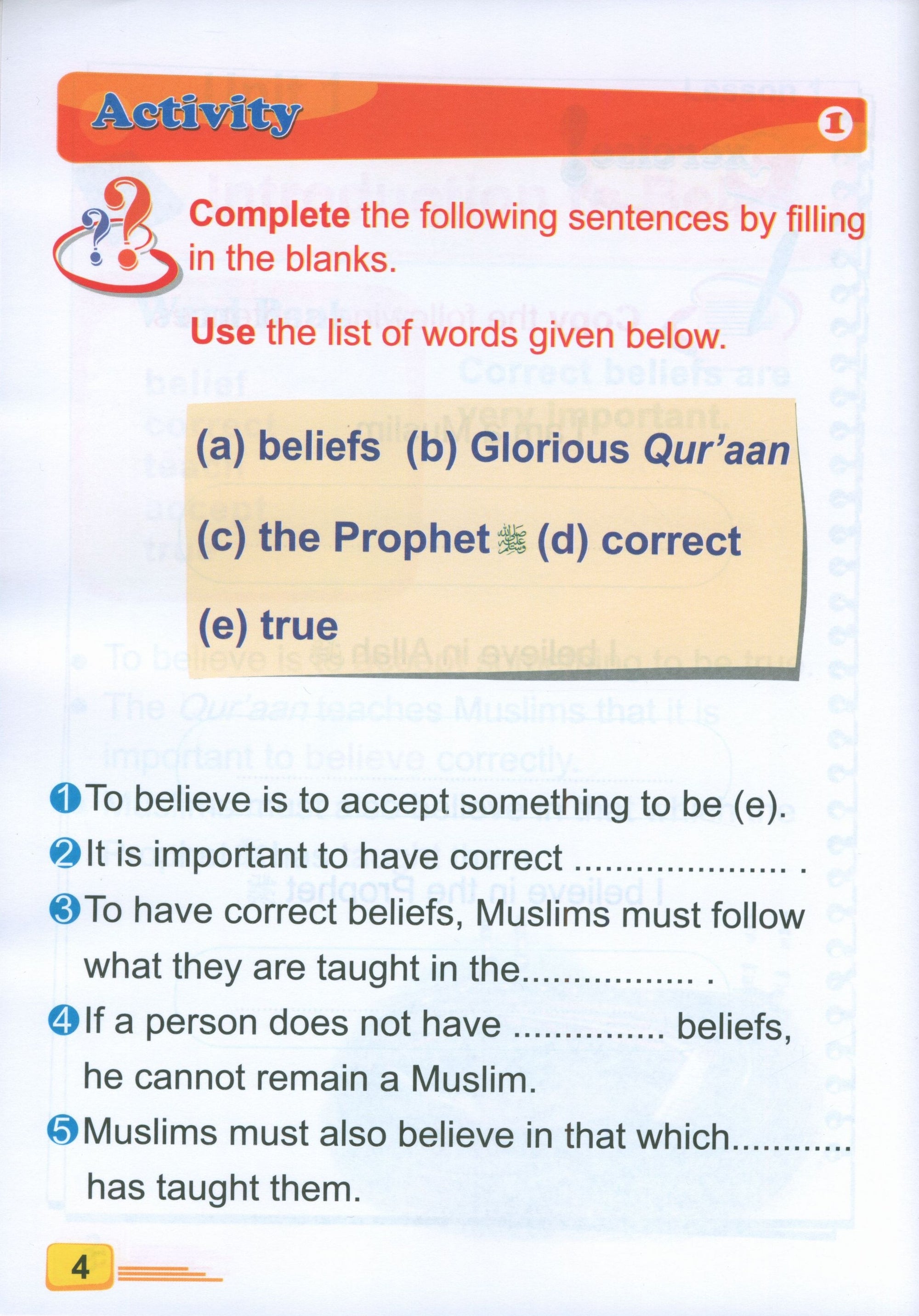 ICO Islamic Studies Textbook Level 1 Part 1