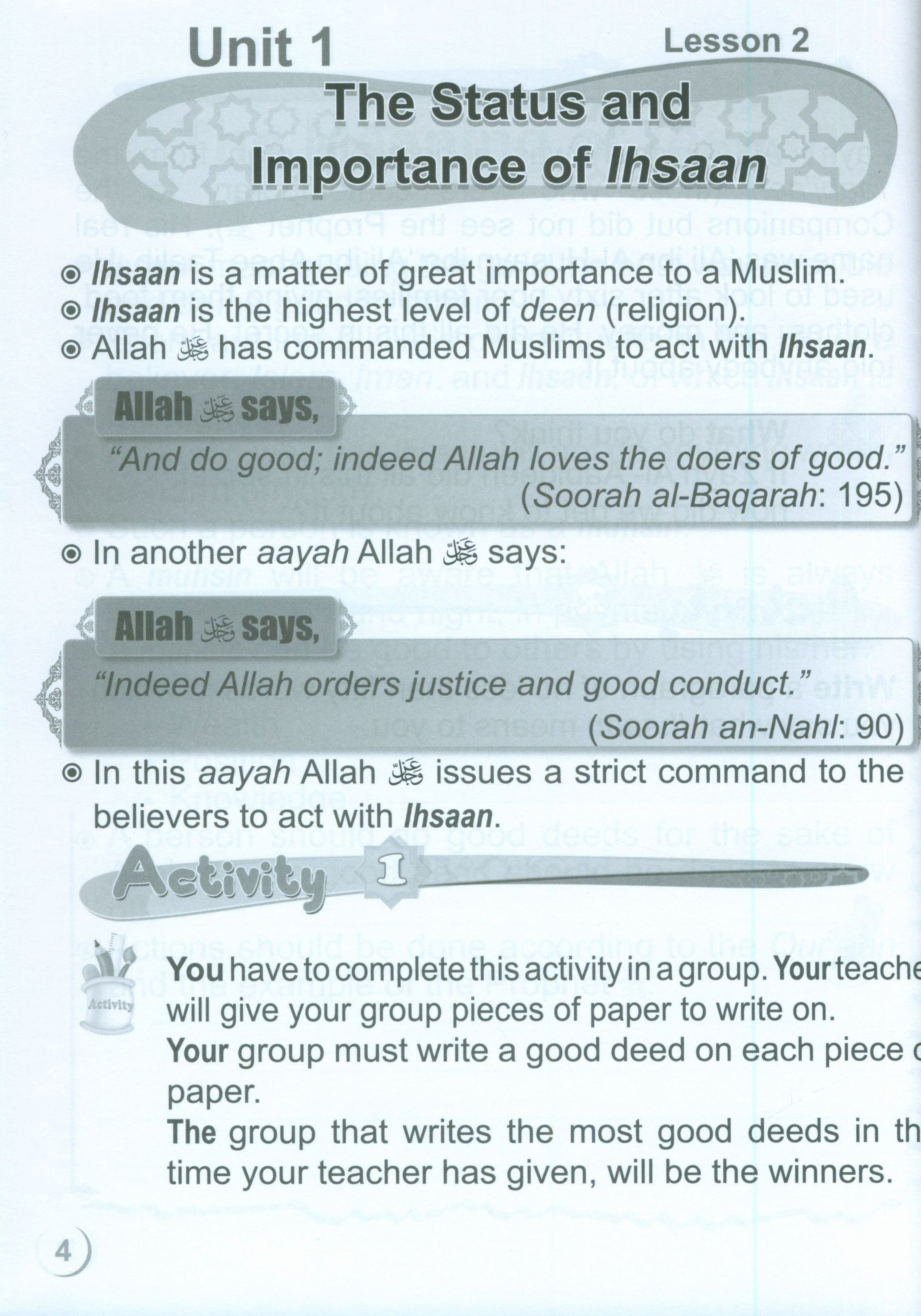 ICO Islamic Studies Workbook Level 3 Part 1