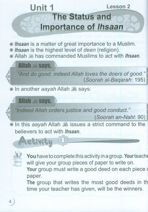 ICO Islamic Studies Workbook Level 3 Part 1