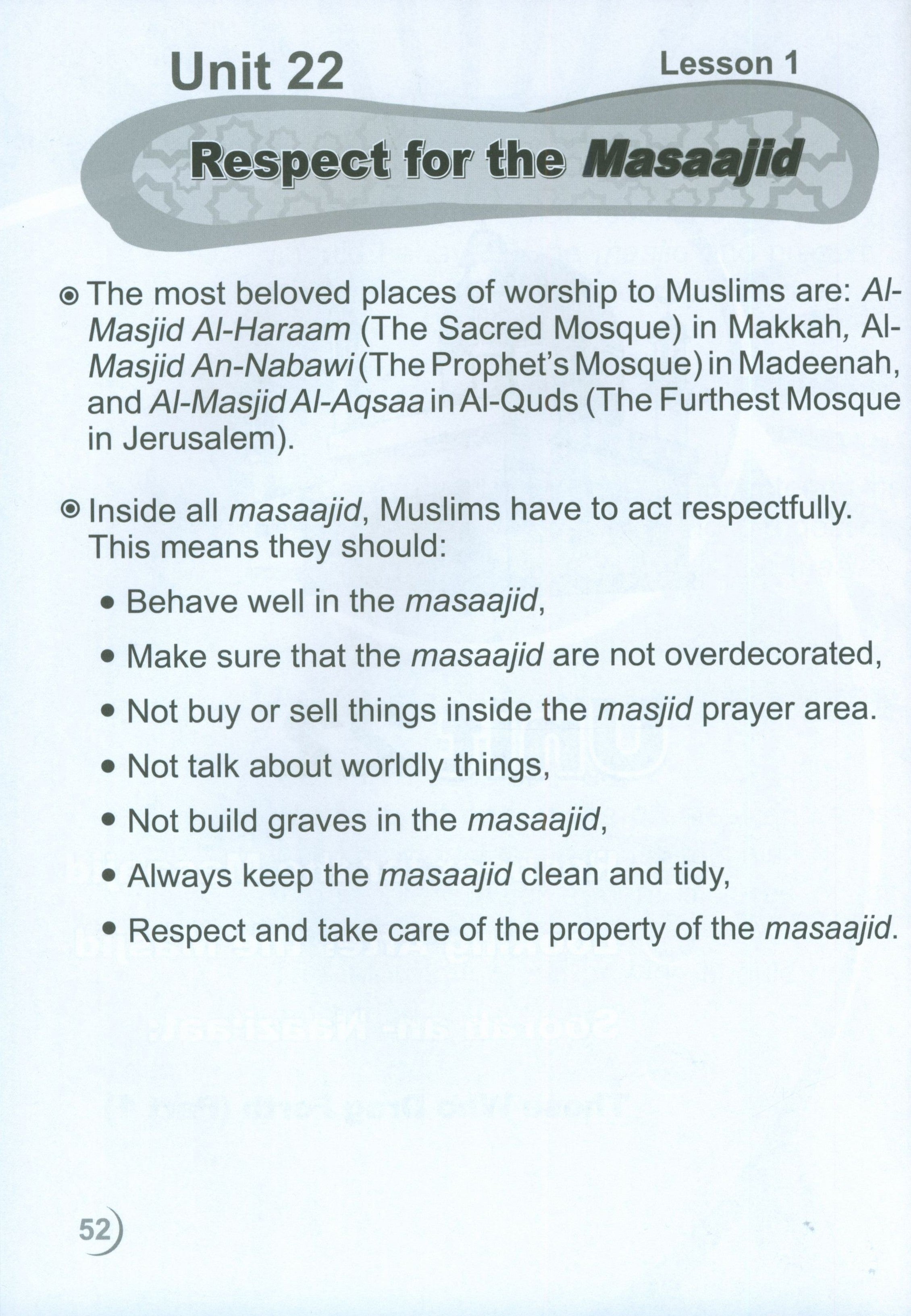 ICO Islamic Studies Workbook Level 3 Part 2