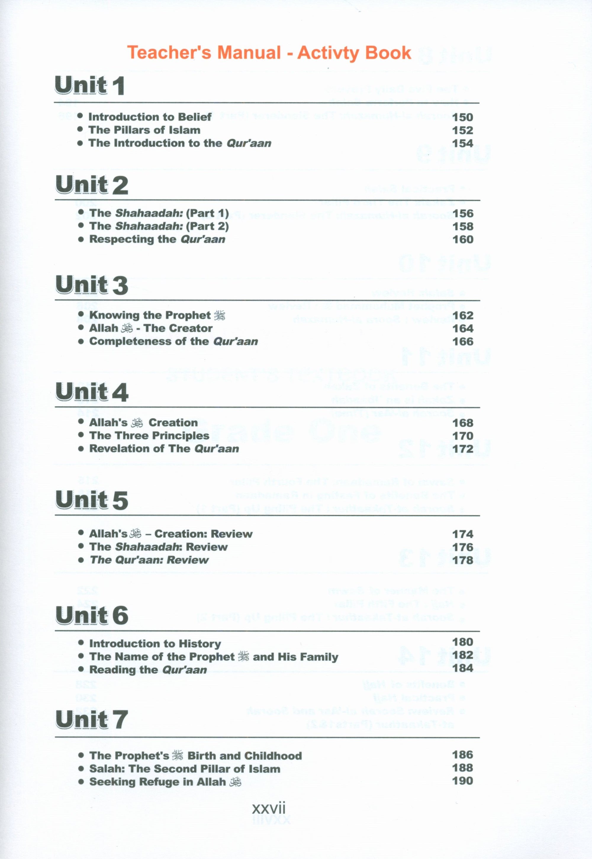 ICO Islamic Studies Teacher's Manual Level 1 Part 1