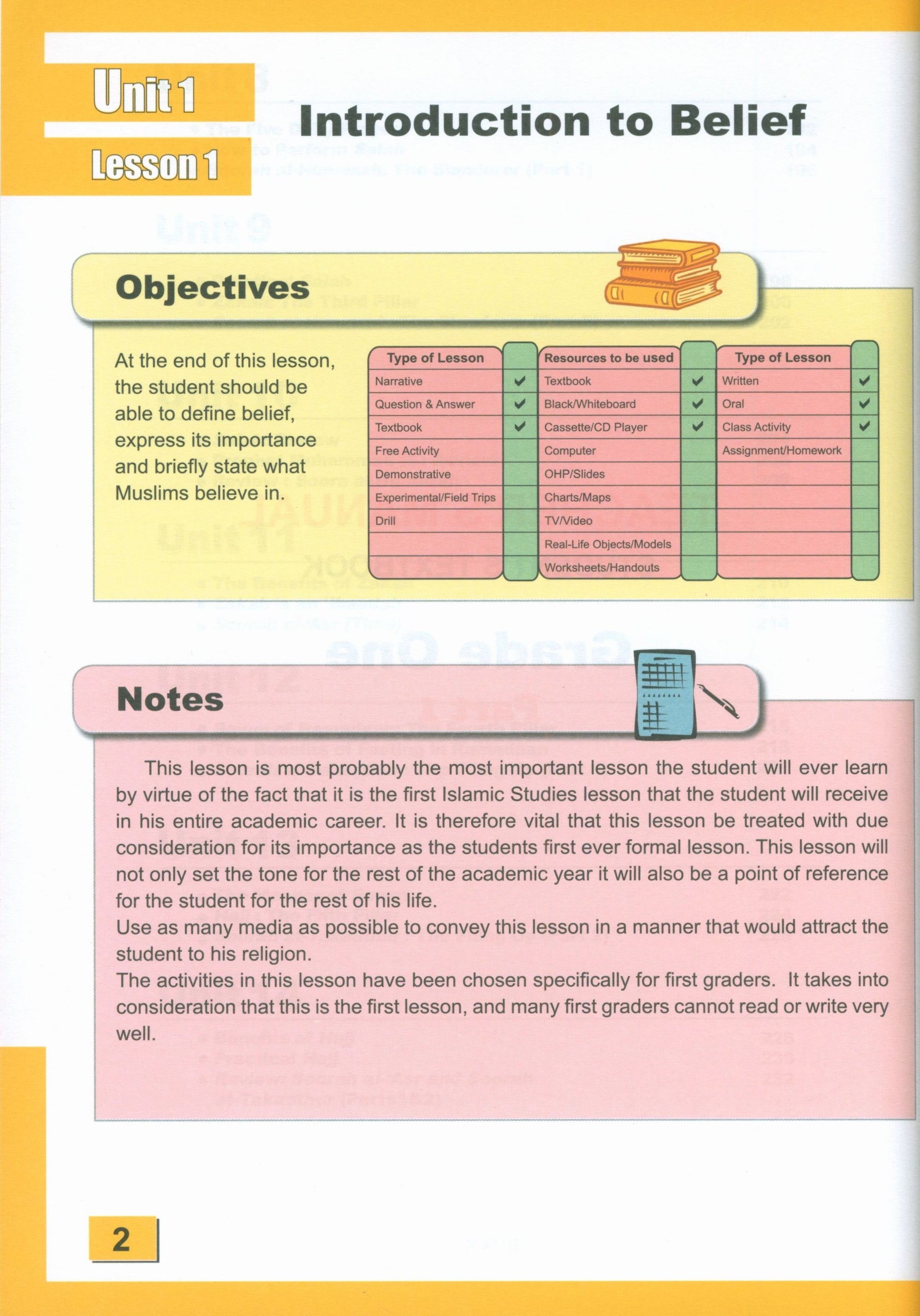 ICO Islamic Studies Teacher's Manual Level 1 Part 1