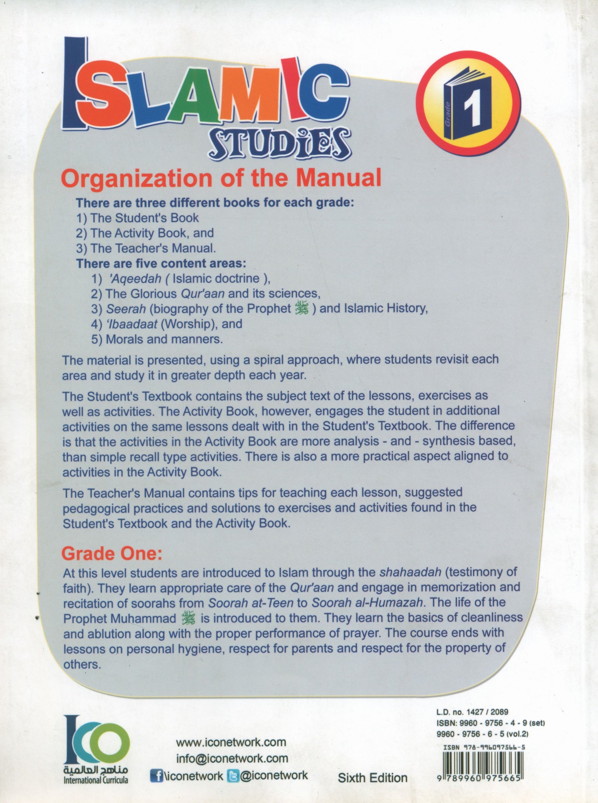 ICO Islamic Studies Teacher's Manual Level 1 Part 2