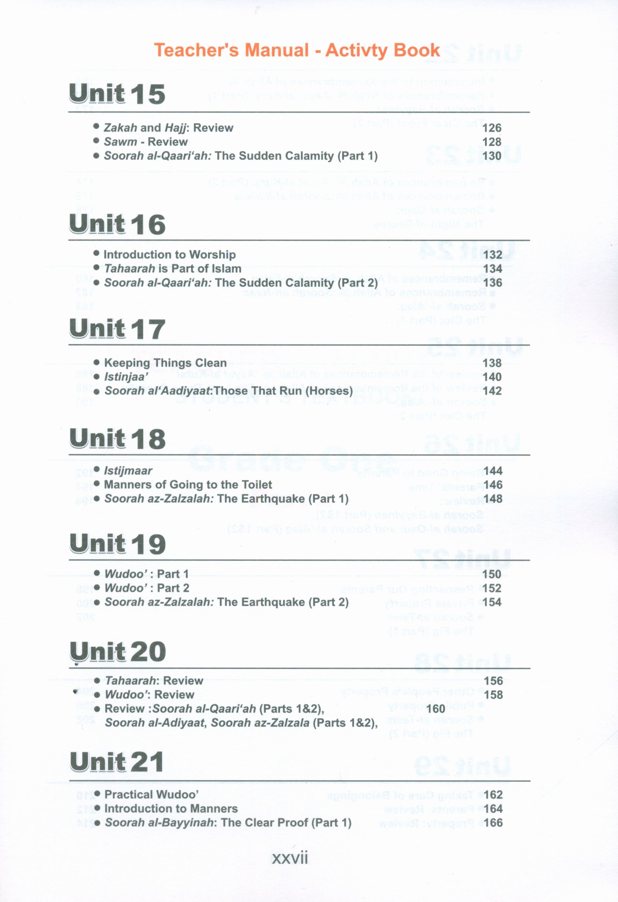 ICO Islamic Studies Teacher's Manual Level 1 Part 2