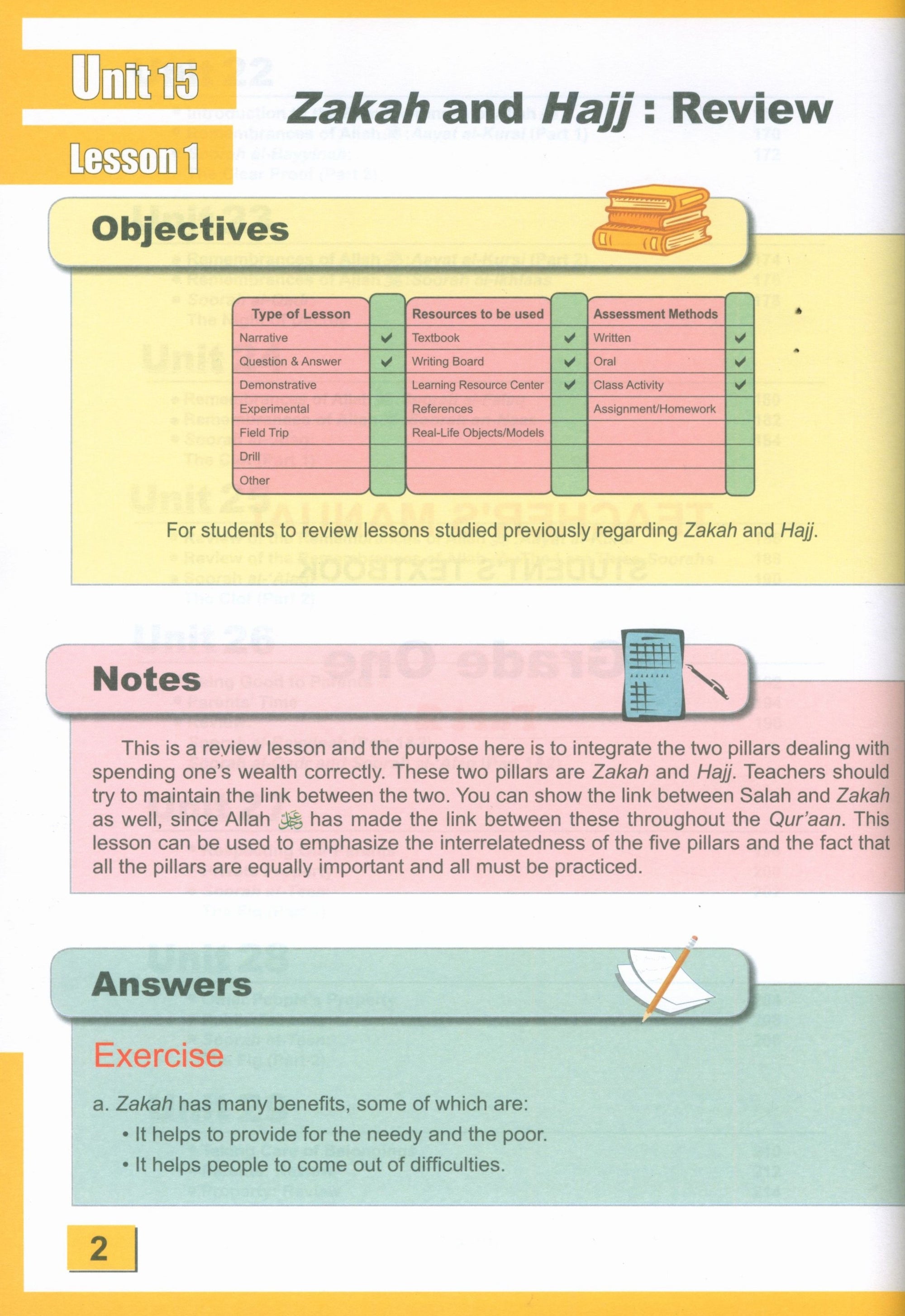 ICO Islamic Studies Teacher's Manual Level 1 Part 2