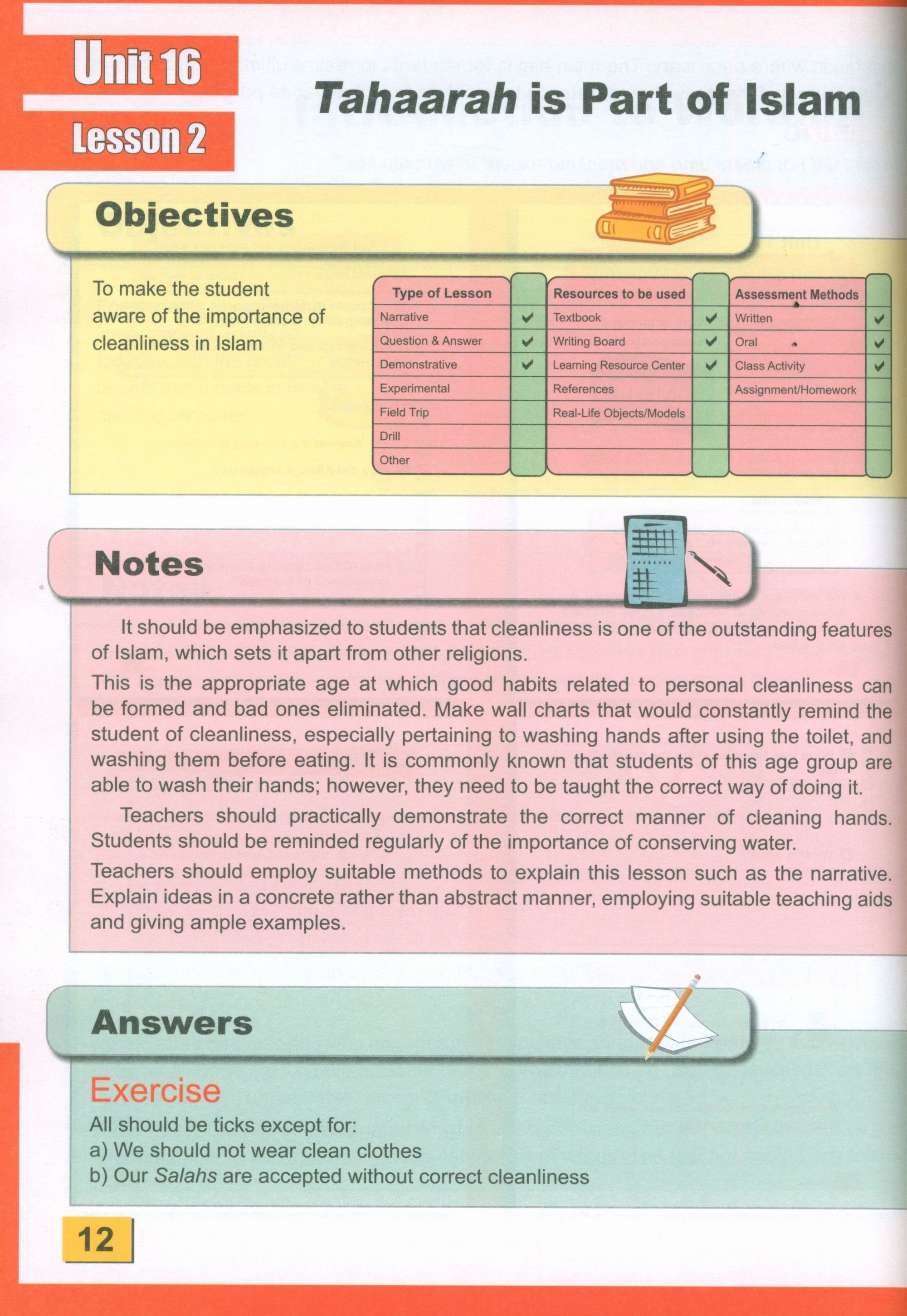 ICO Islamic Studies Teacher's Manual Level 1 Part 2