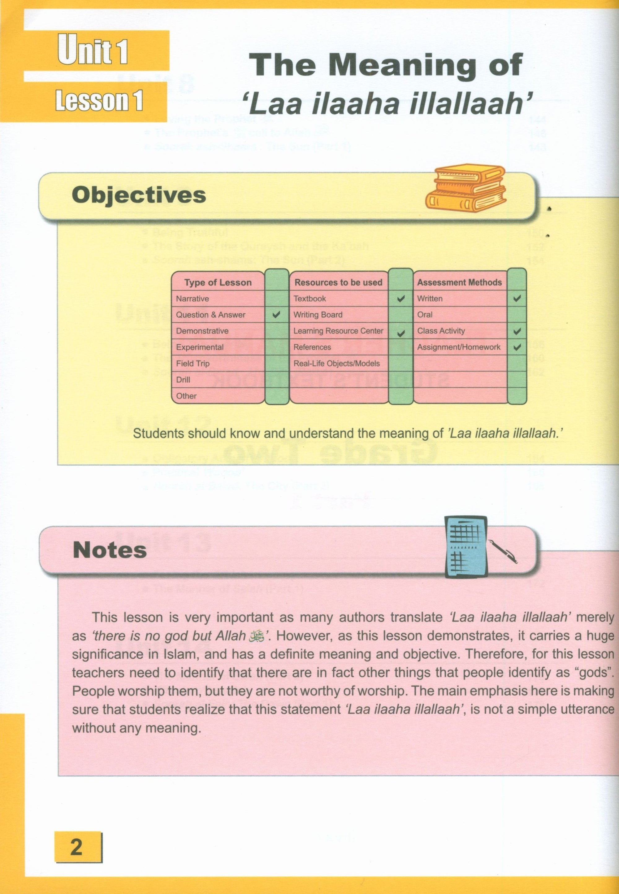 ICO Islamic Studies Teacher's Manual Level 2 Part 1