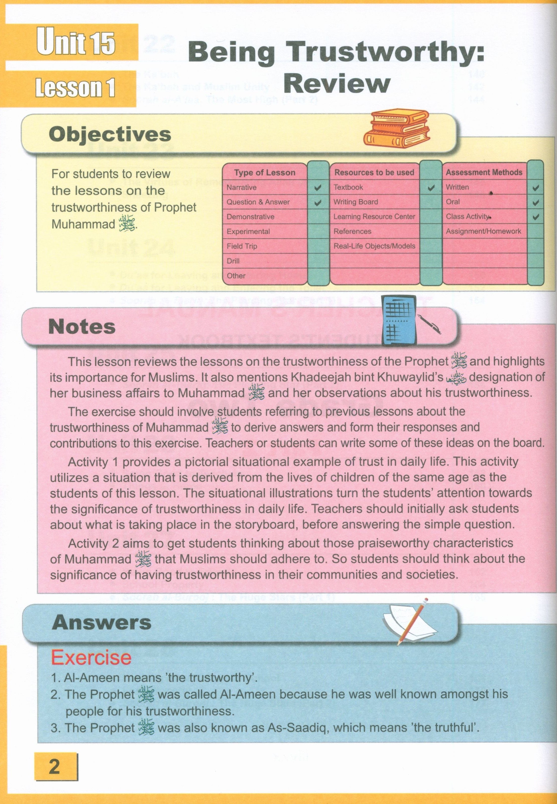 ICO Islamic Studies Teacher's Manual Level 2 Part 2