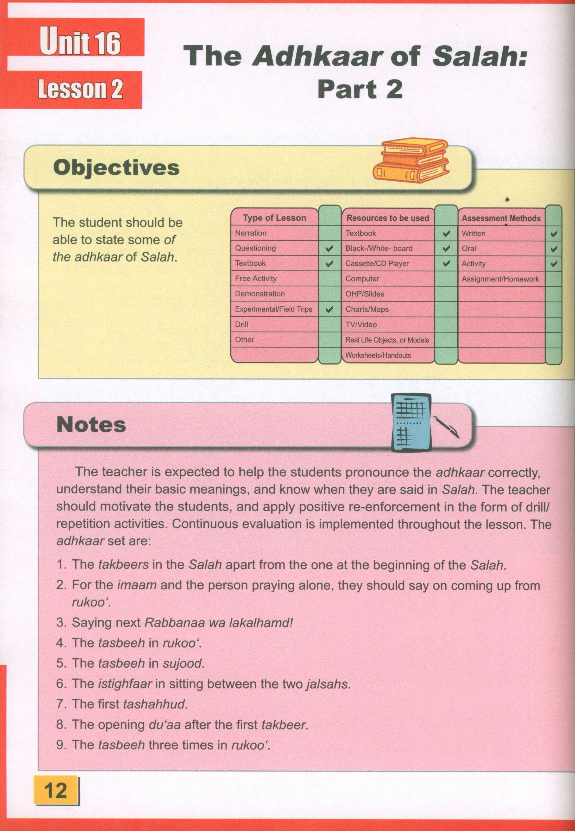 ICO Islamic Studies Teacher's Manual Level 2 Part 2