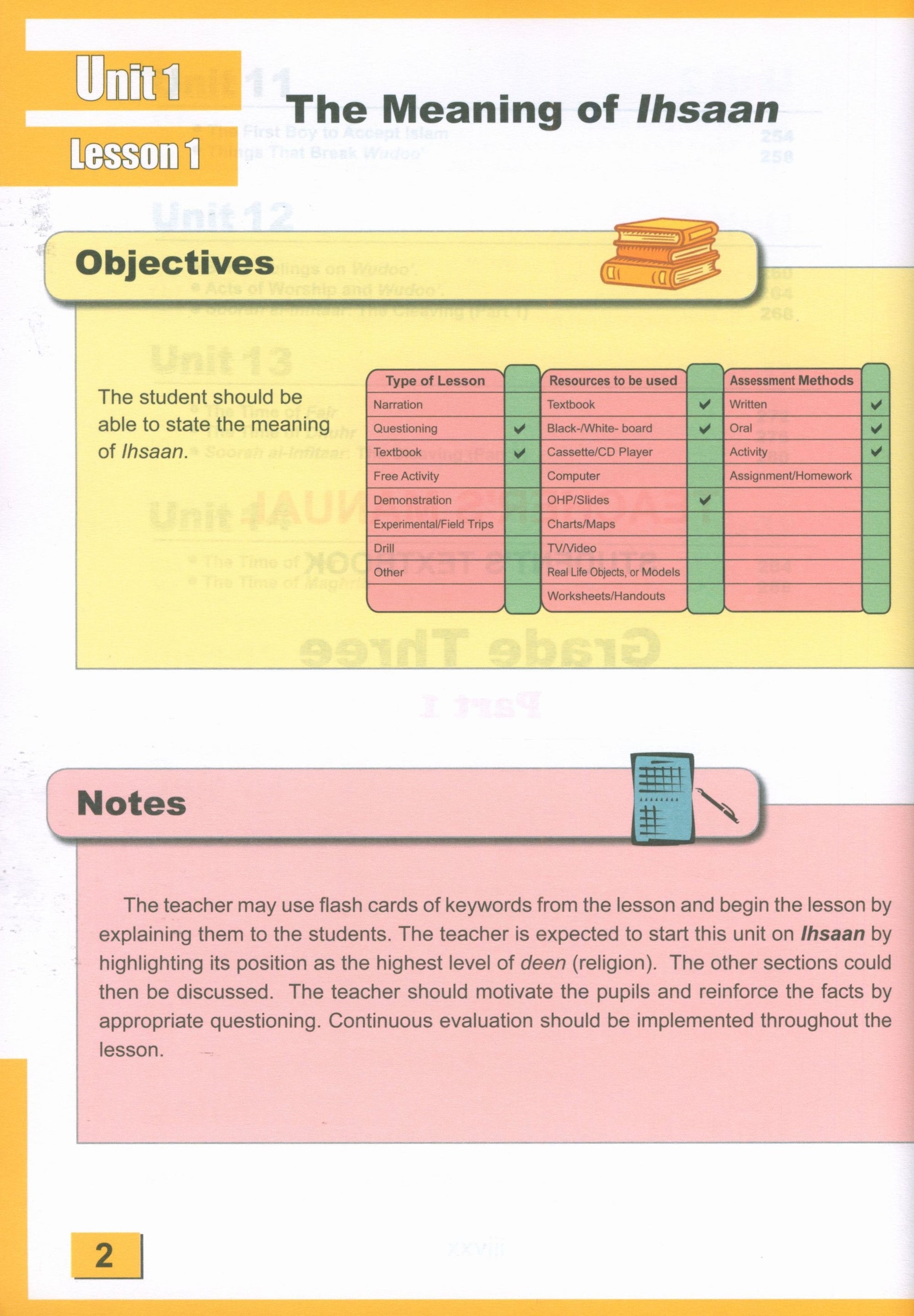 ICO Islamic Studies Teacher's Manual Level 3 Part 1