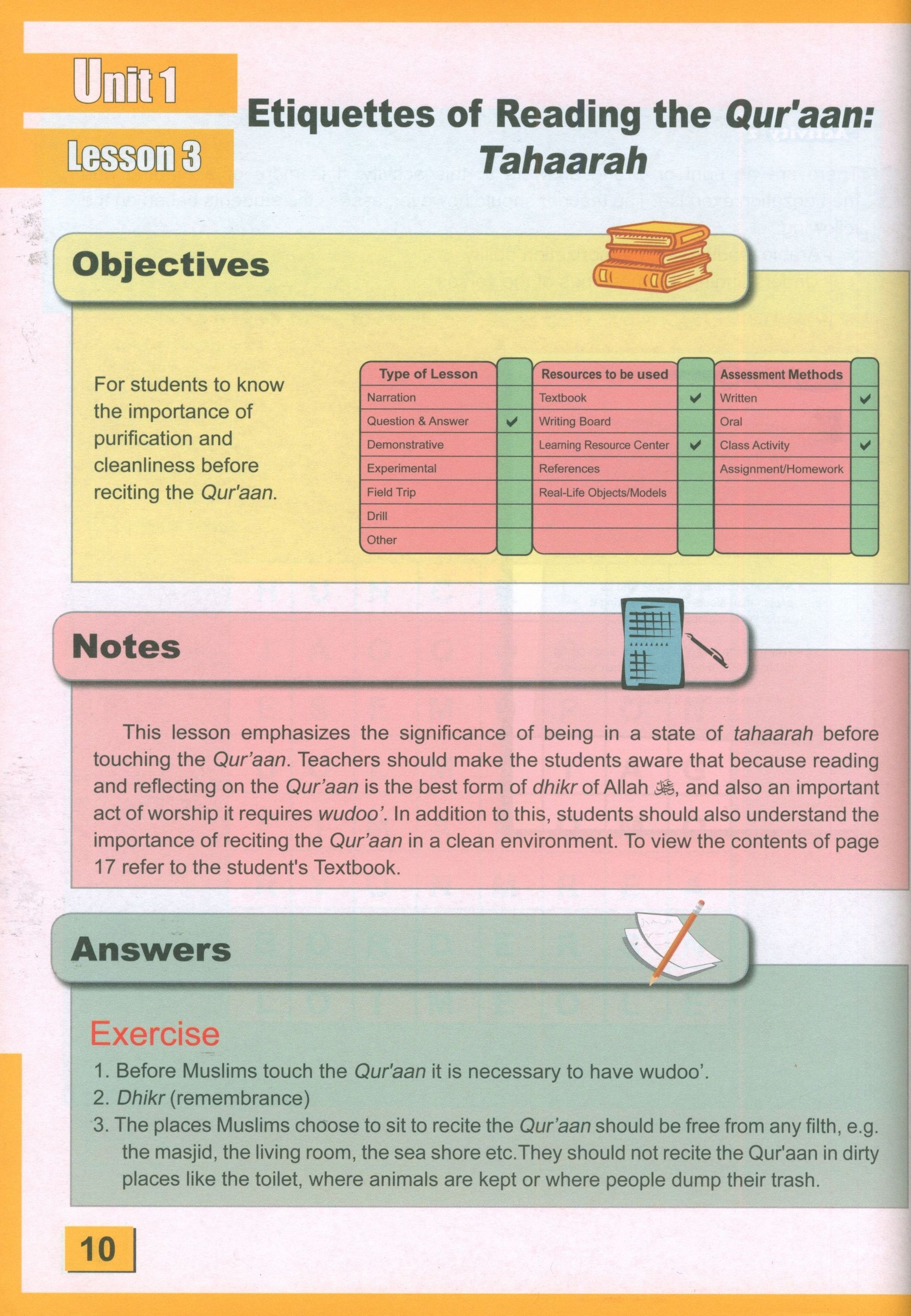 ICO Islamic Studies Teacher's Manual Level 3 Part 1