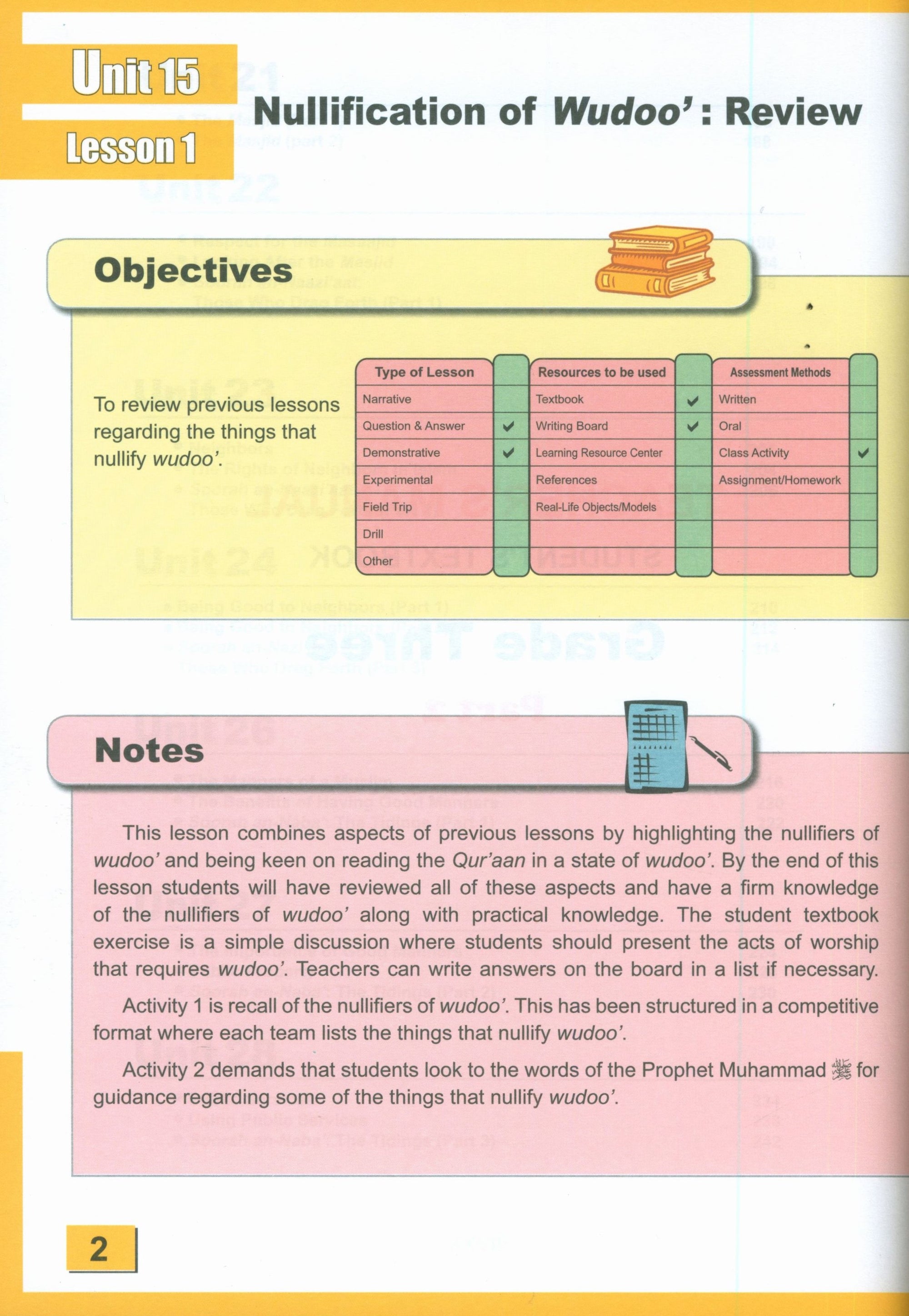 ICO Islamic Studies Teacher's Manual Level 3 Part 2