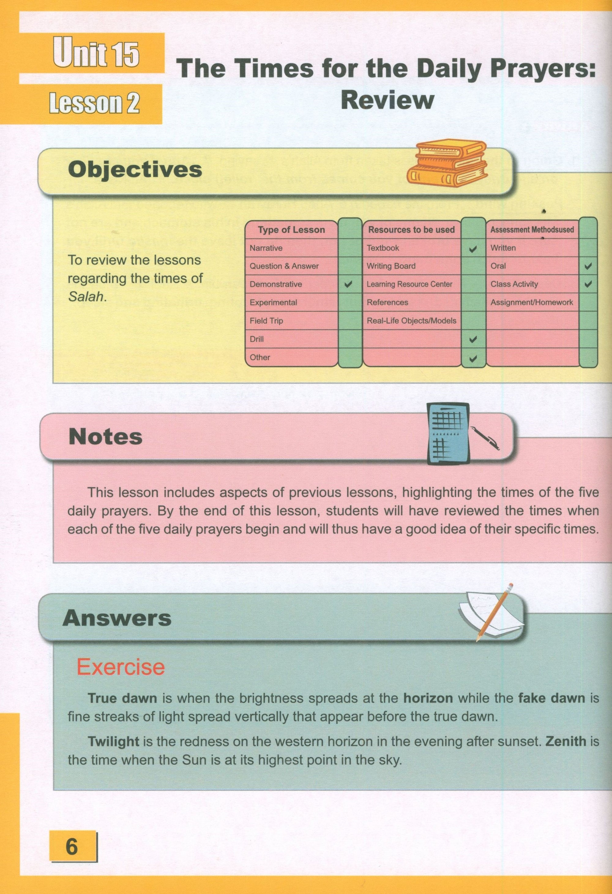 ICO Islamic Studies Teacher's Manual Level 3 Part 2