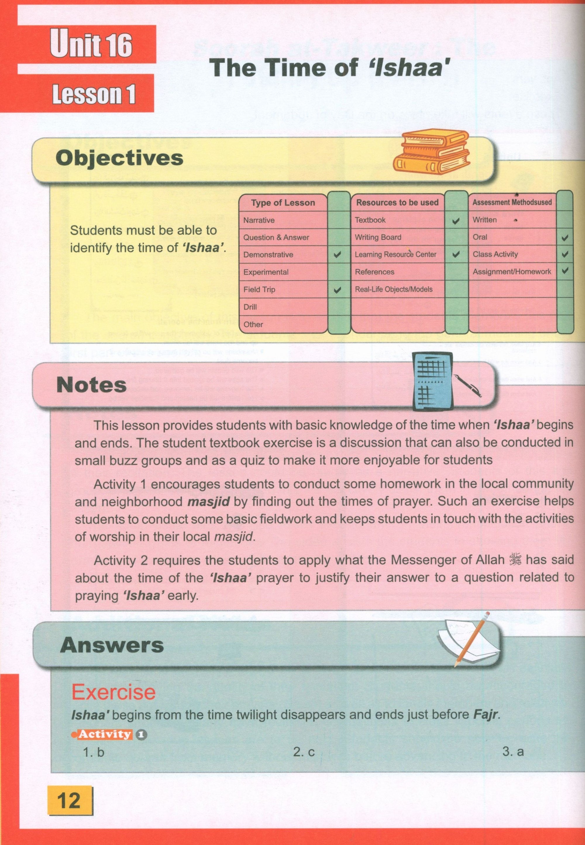 ICO Islamic Studies Teacher's Manual Level 3 Part 2