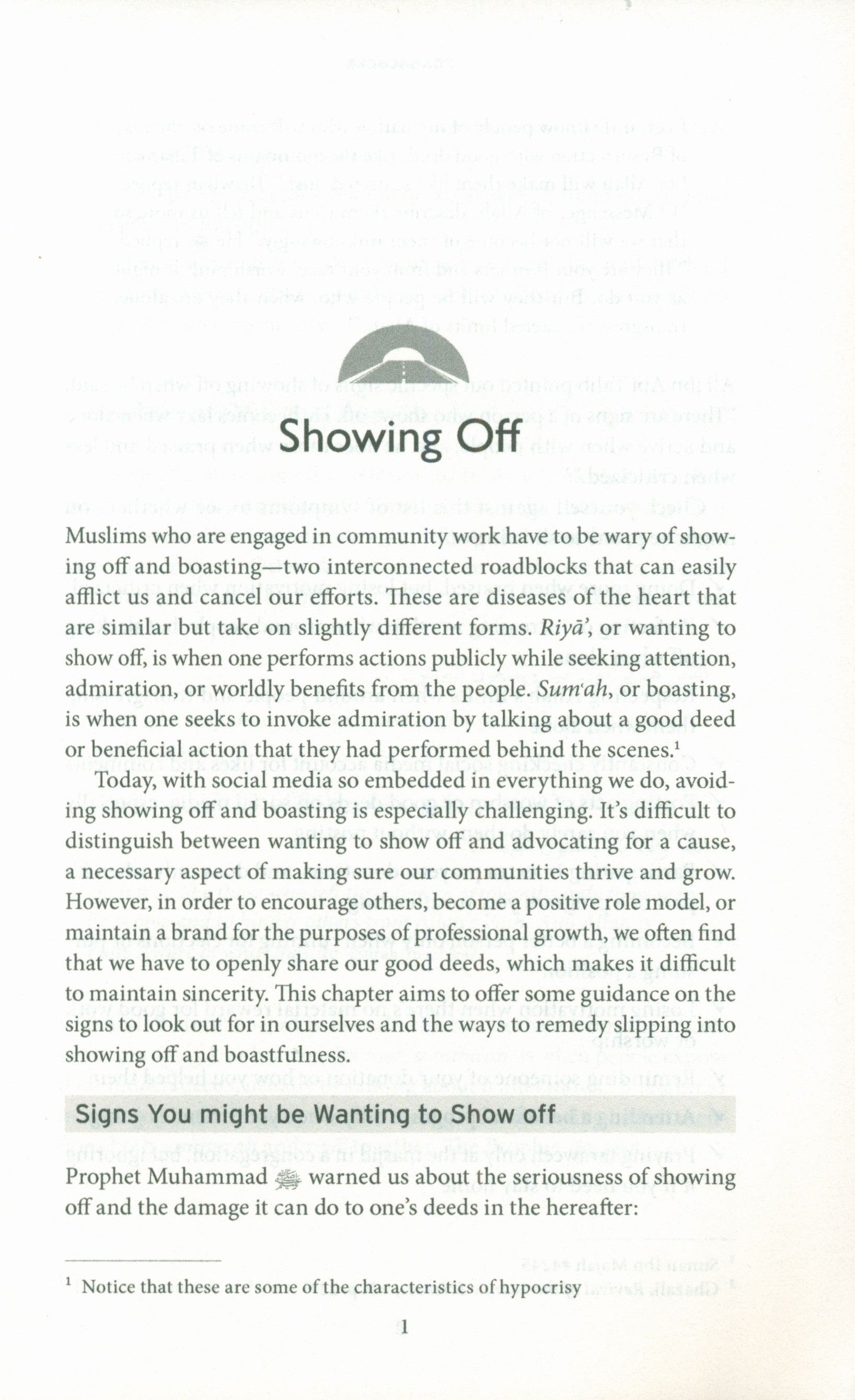 Roadblocks Volume II: Spiritual Challenges in Islamic Work