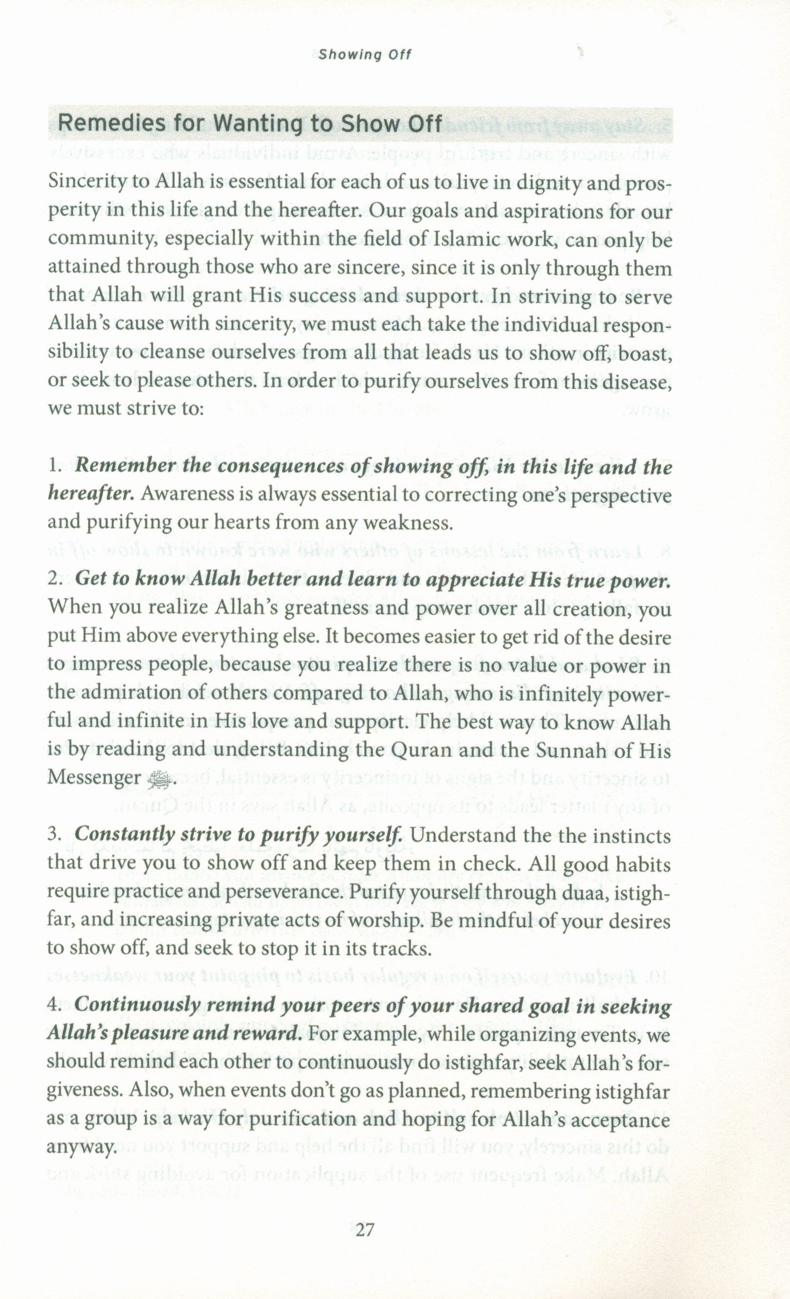 Roadblocks Volume II: Spiritual Challenges in Islamic Work