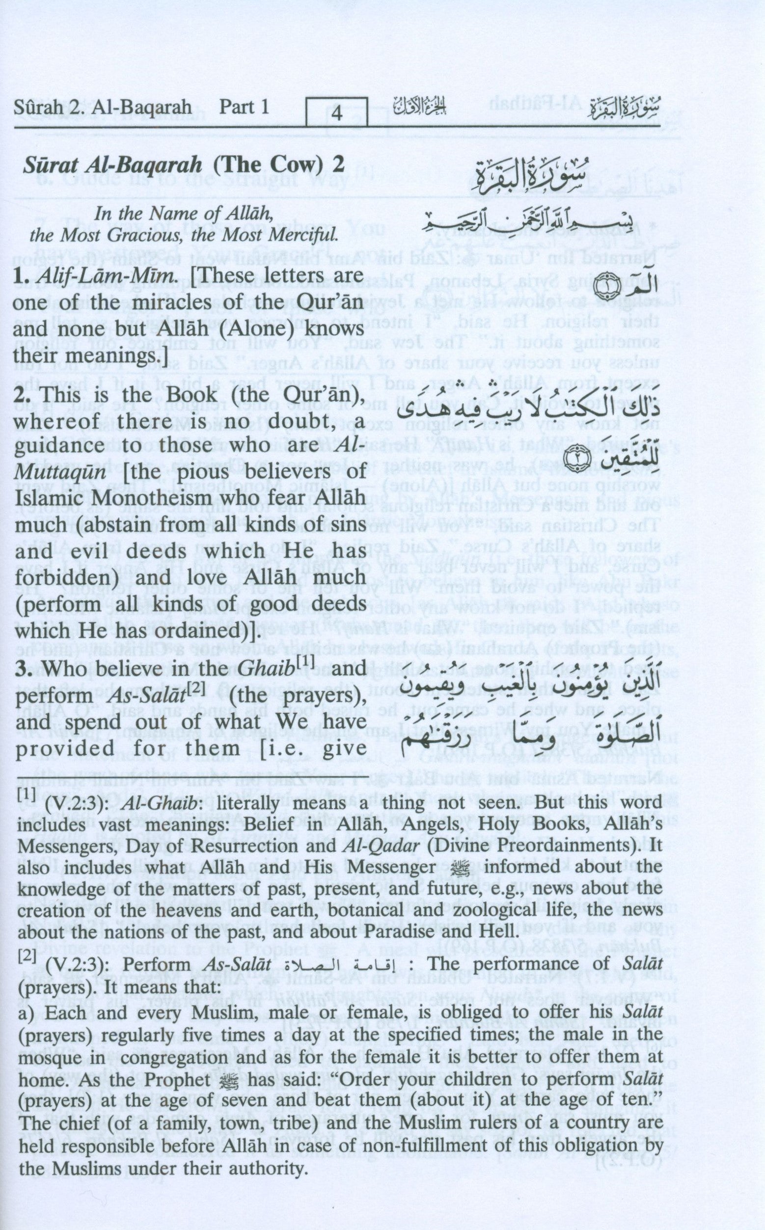 Interpretation of the Meanings of the Noble Qur'an in the English Language 6 X 8.5 Inches