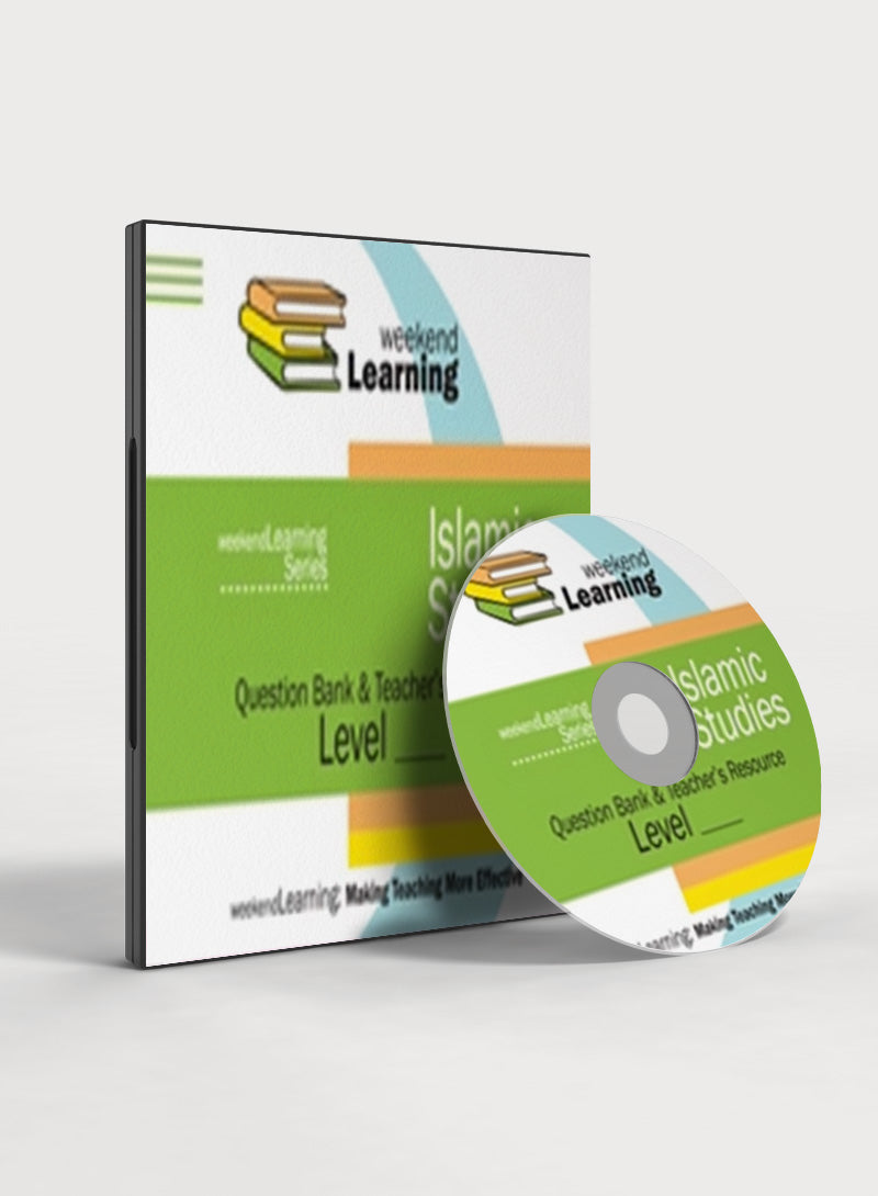 CD بنك الأسئلة وموارد المعلم لدراسات الإسلامية للتعلم في عطلة نهاية الأسبوع