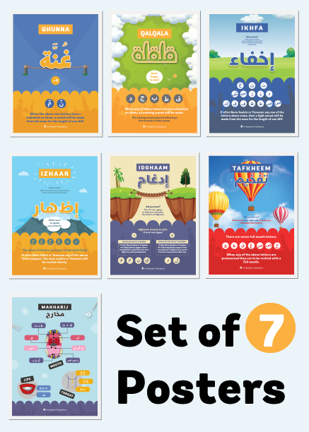 An Nasihah Tajweed Posters (Set of 7)