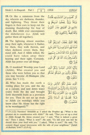 Interpretation of the Meanings of the Noble Qur'an in the English Language 4 X 6 Inches