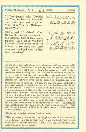 Interpretation of the Meanings of the Noble Qur'an in the English Language 4 X 6 Inches