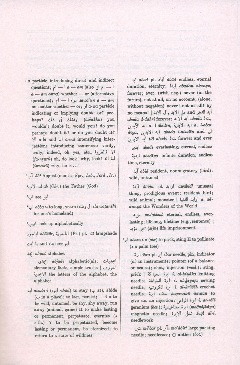 Hans Wehr English-Arabic Dictionary