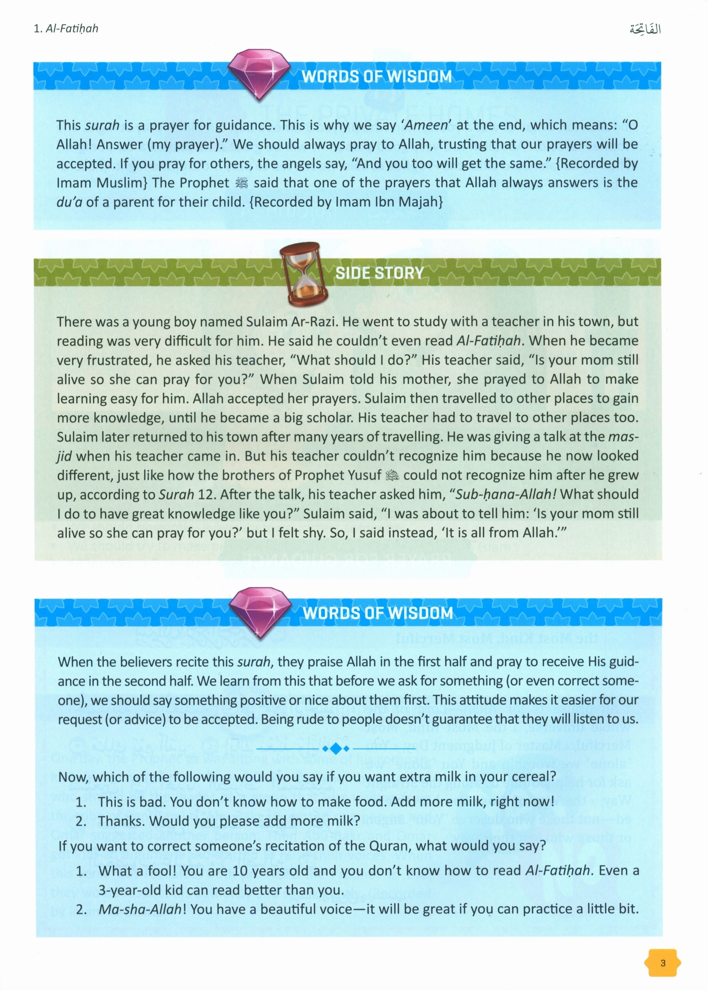 The Clear Quran Tafsir For Kids: Surah 1, and 49 - 114 (Volume 4)