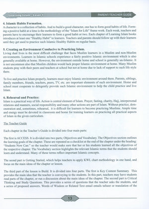 Learning Islam Weekend Edition Teacher / Parent Guide Level 1 (7th Grade)