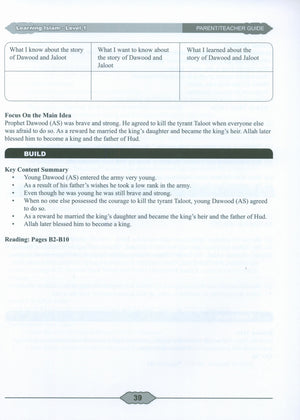 Learning Islam Weekend Edition Teacher / Parent Guide Level 1 (7th Grade)