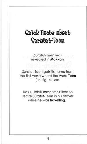 Surah 95 - Suratut-Teen Mini Tafseer Book