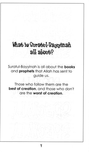 Surah 98 - Suratul Bayyinah Mini Tafseer Book