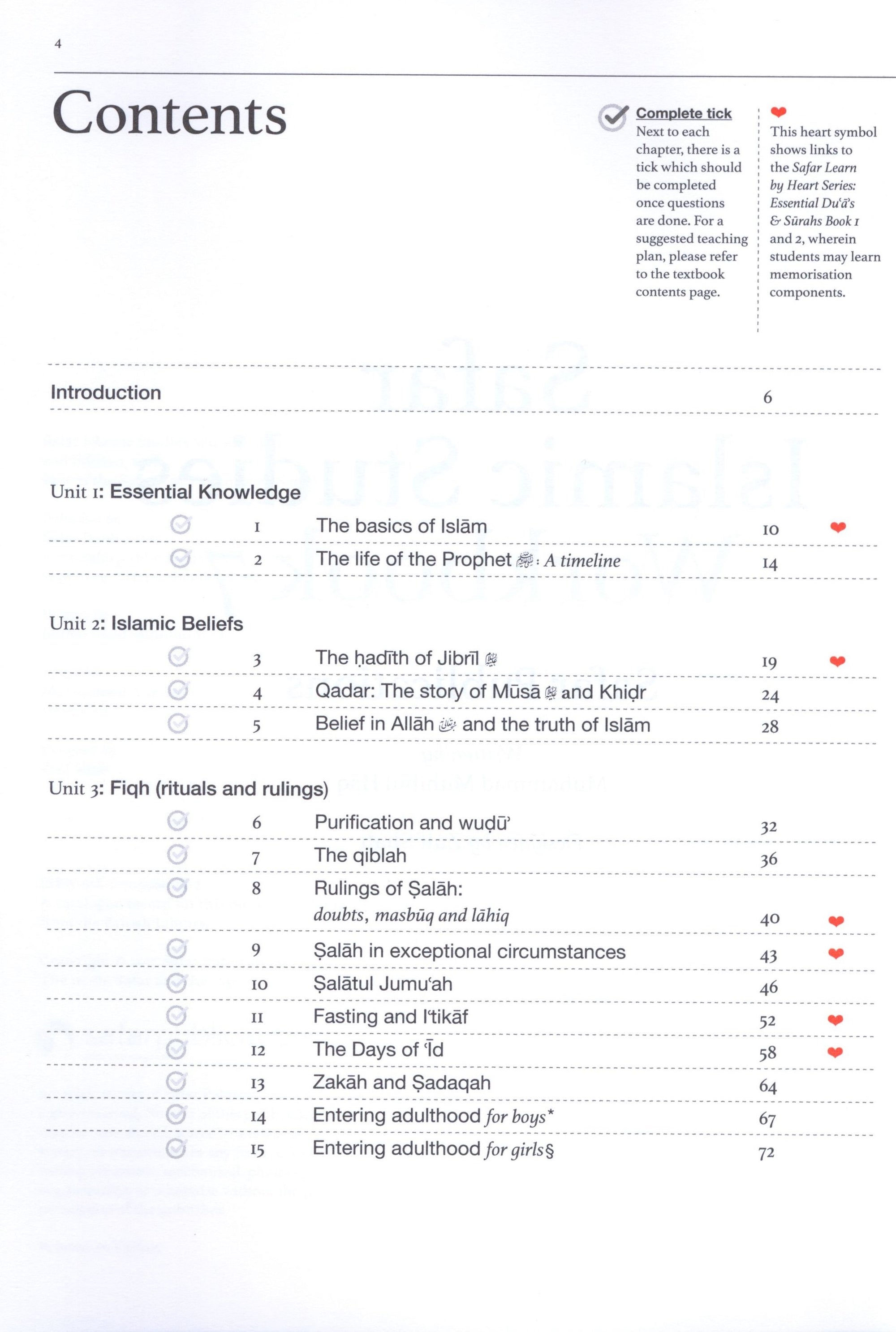 Safar Islamic Studies Workbook 7