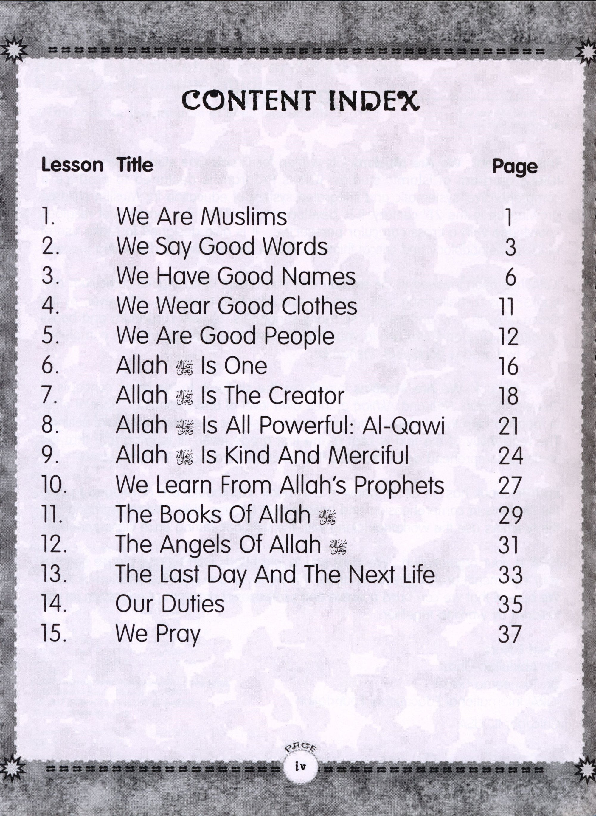 We Are Muslims Workbook Grade 1