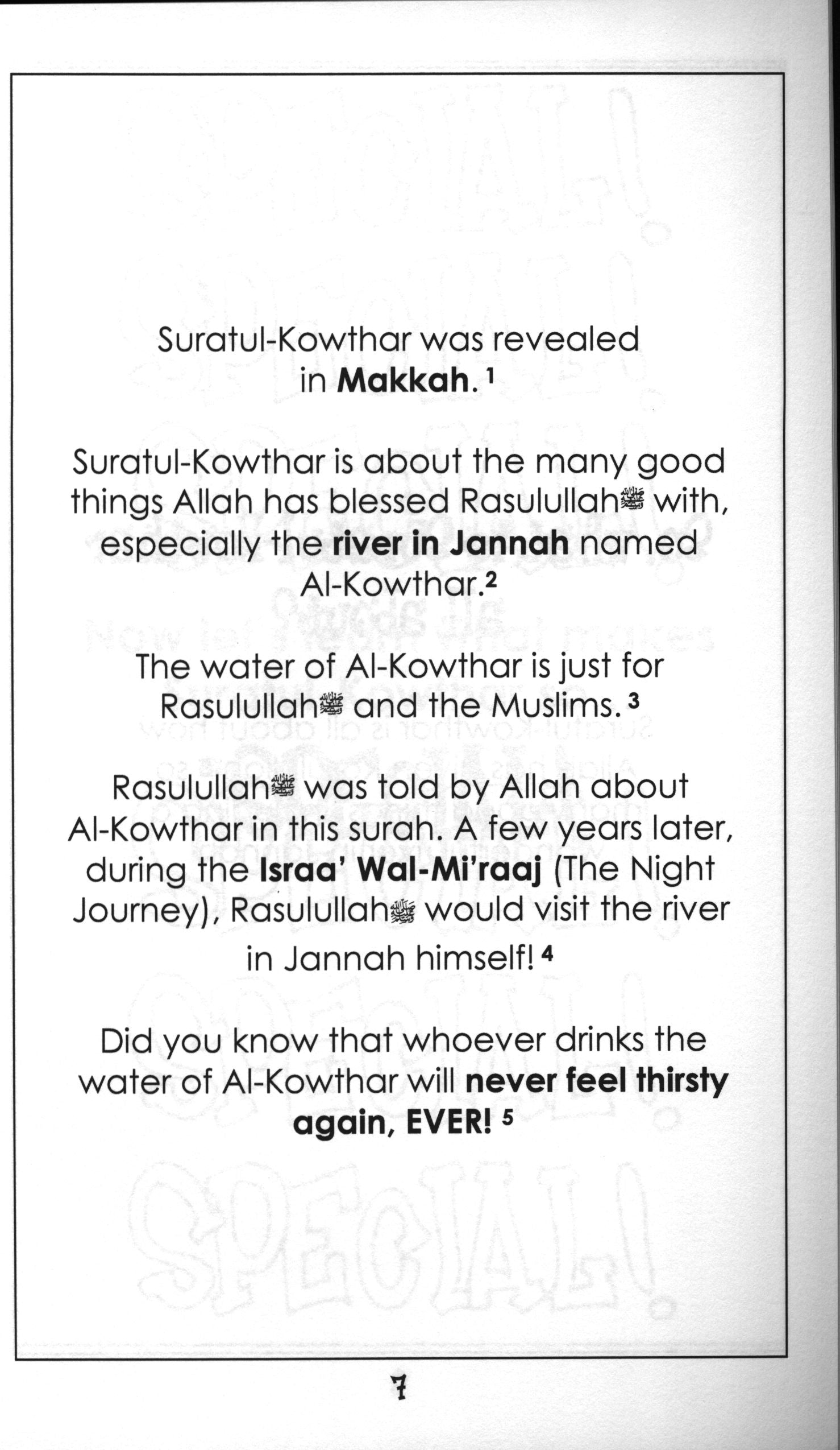 Mini Tafseer Book Suratul Kowthar (Surah 108)