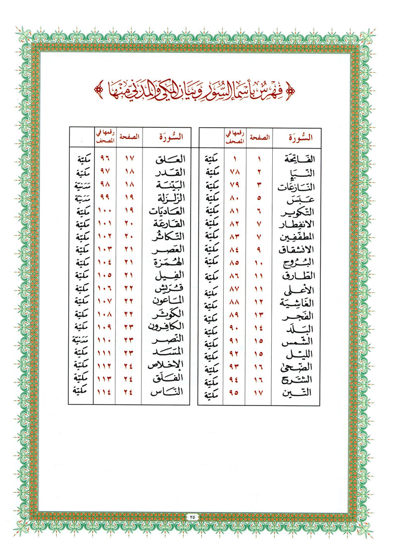 القاعدة النورانية - جزء عم وسورة الفاتحة للمبتدئين حجم صغير 5 × 8