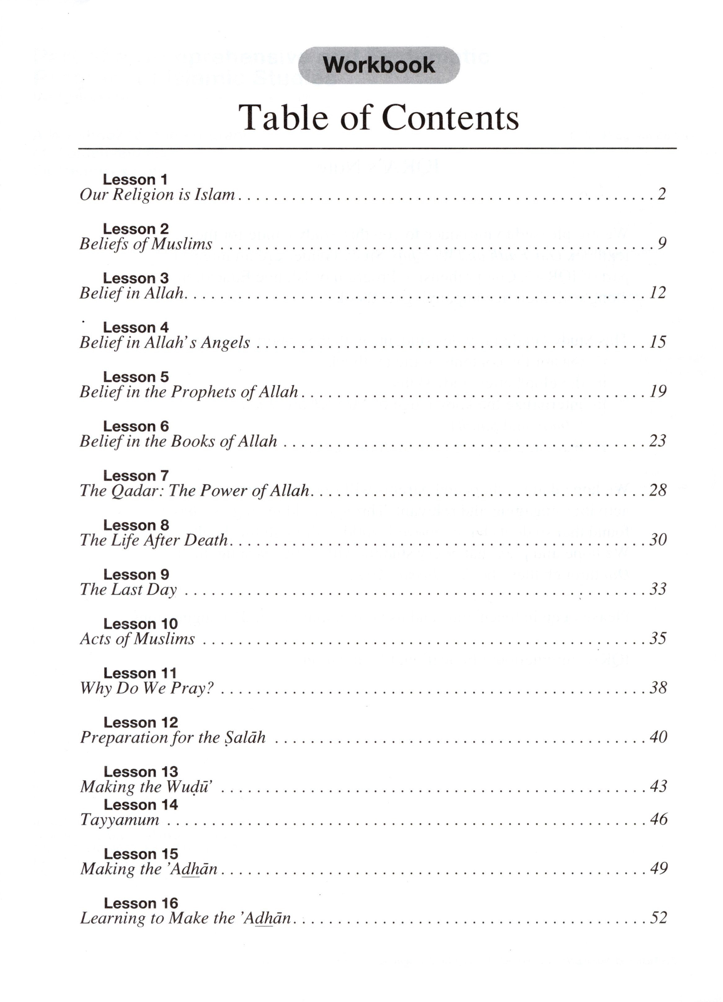 Our Faith and Worship Workbook Volume 1