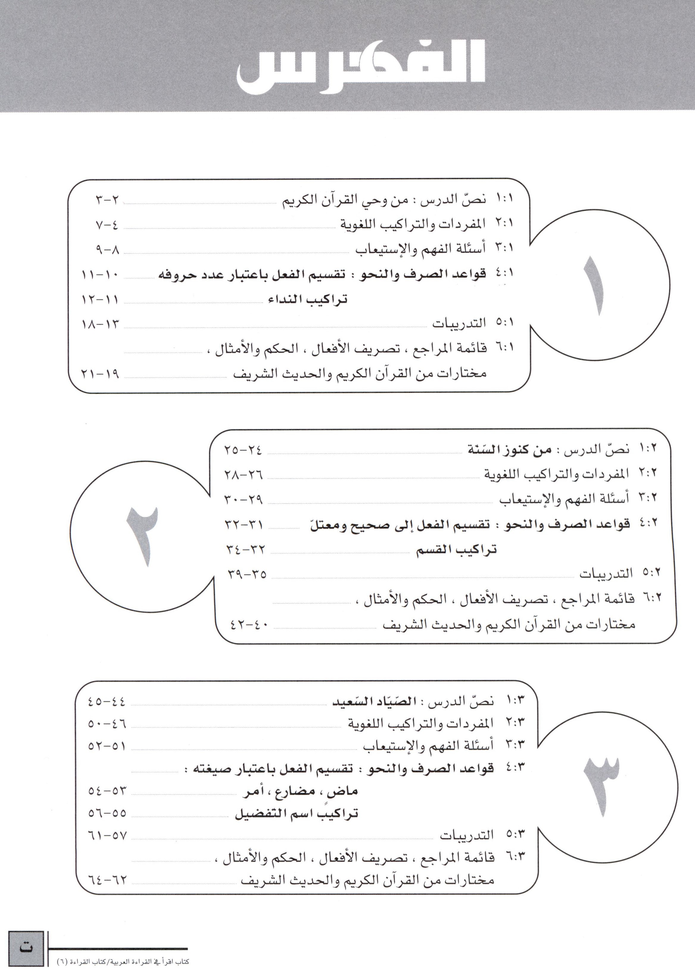 كتاب القراءة العربية اقرأ المستوى 6