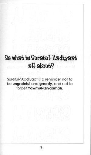 Surah 100 - Suratul-'Aadiyaat Mini Tafseer Book