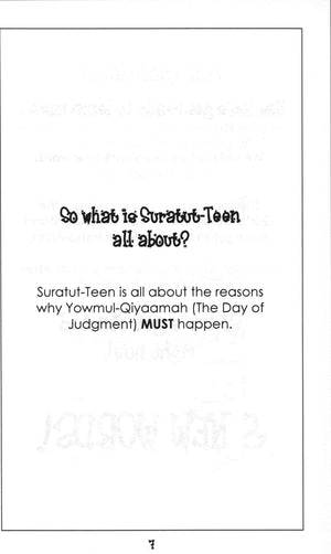 Surah 95 - Suratut-Teen Mini Tafseer Book