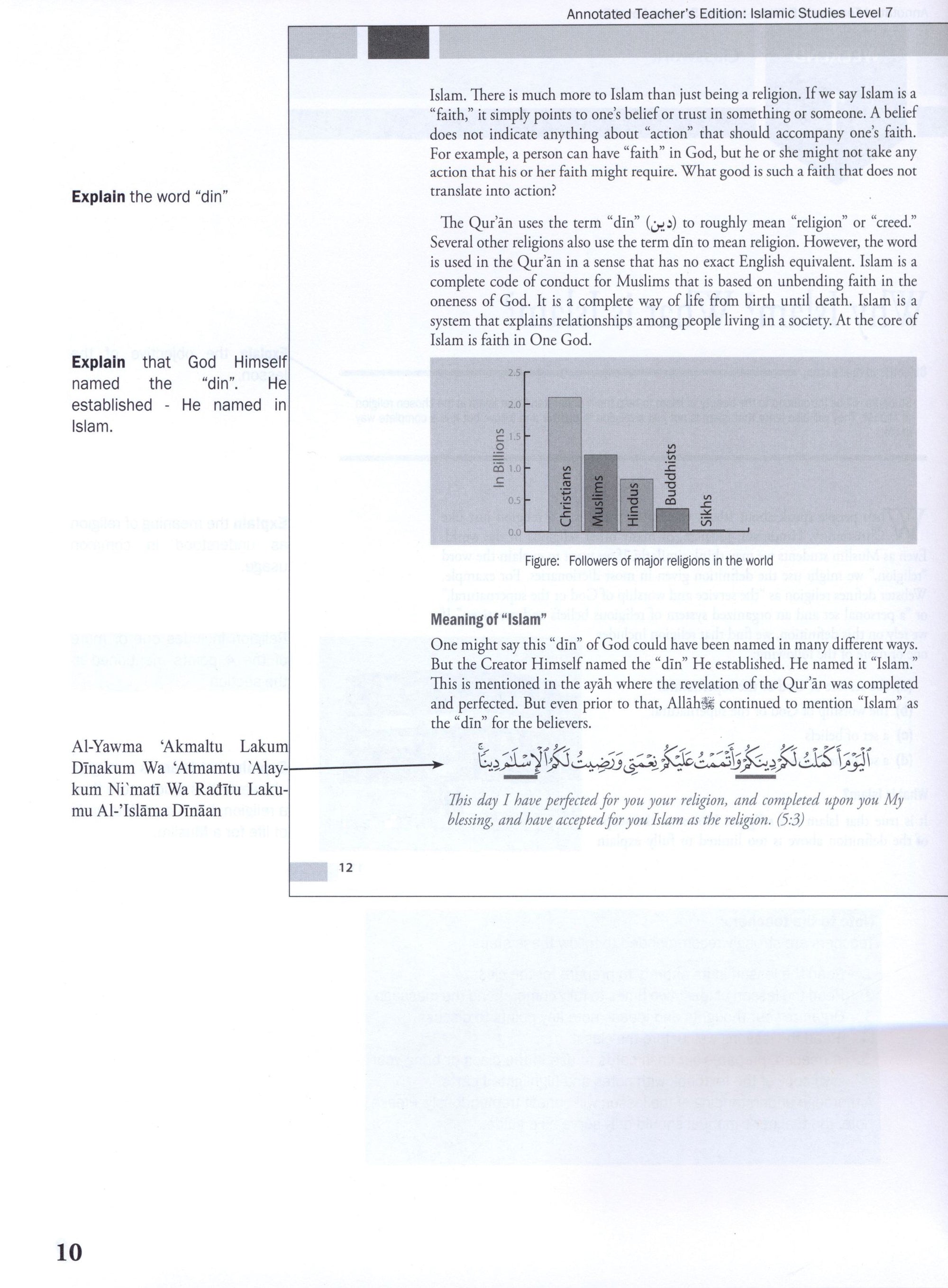 Weekend Learning Islamic Studies Teacher Manual Level 7