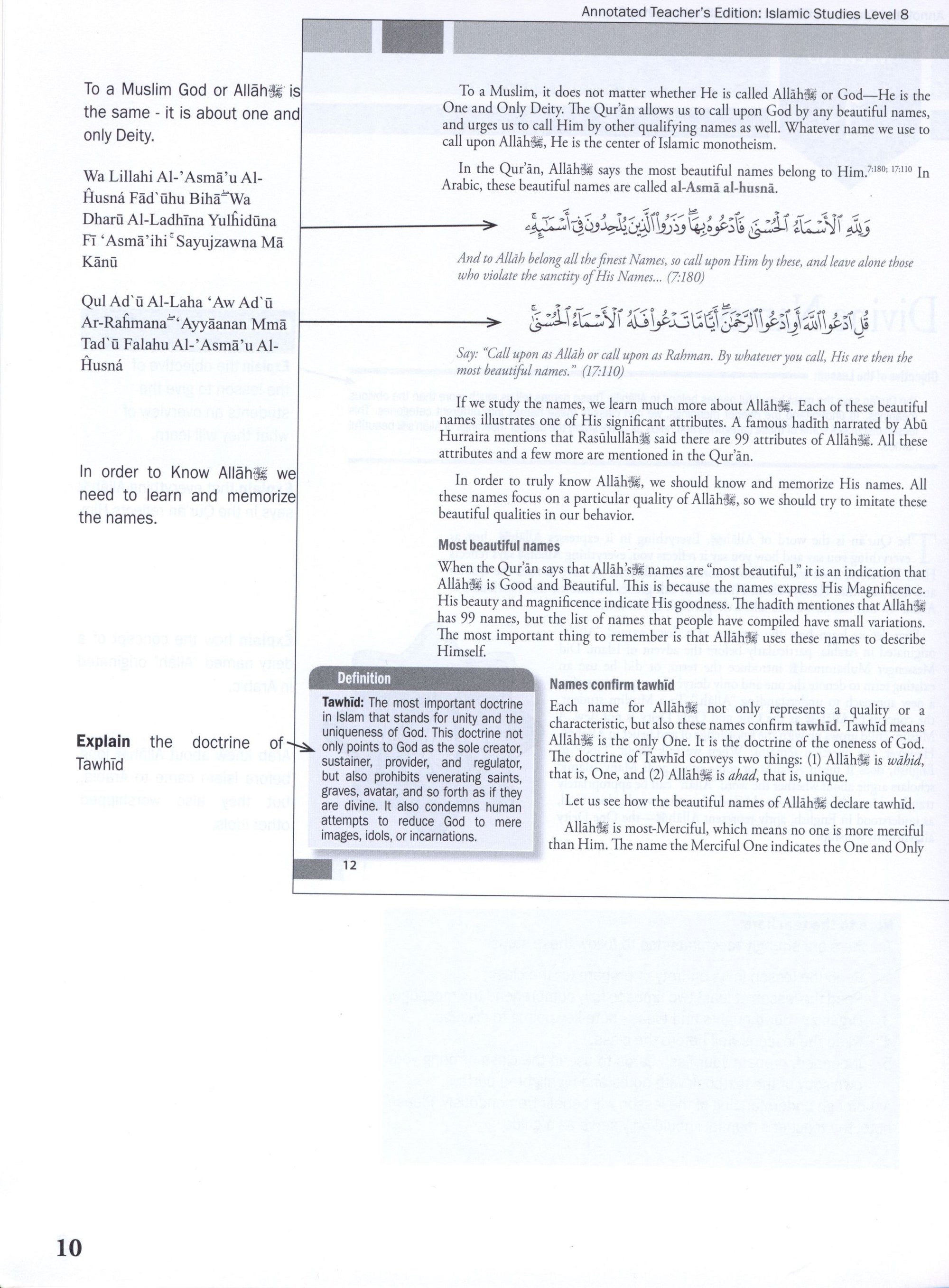 Weekend Learning Islamic Studies Teacher Manual Level 8