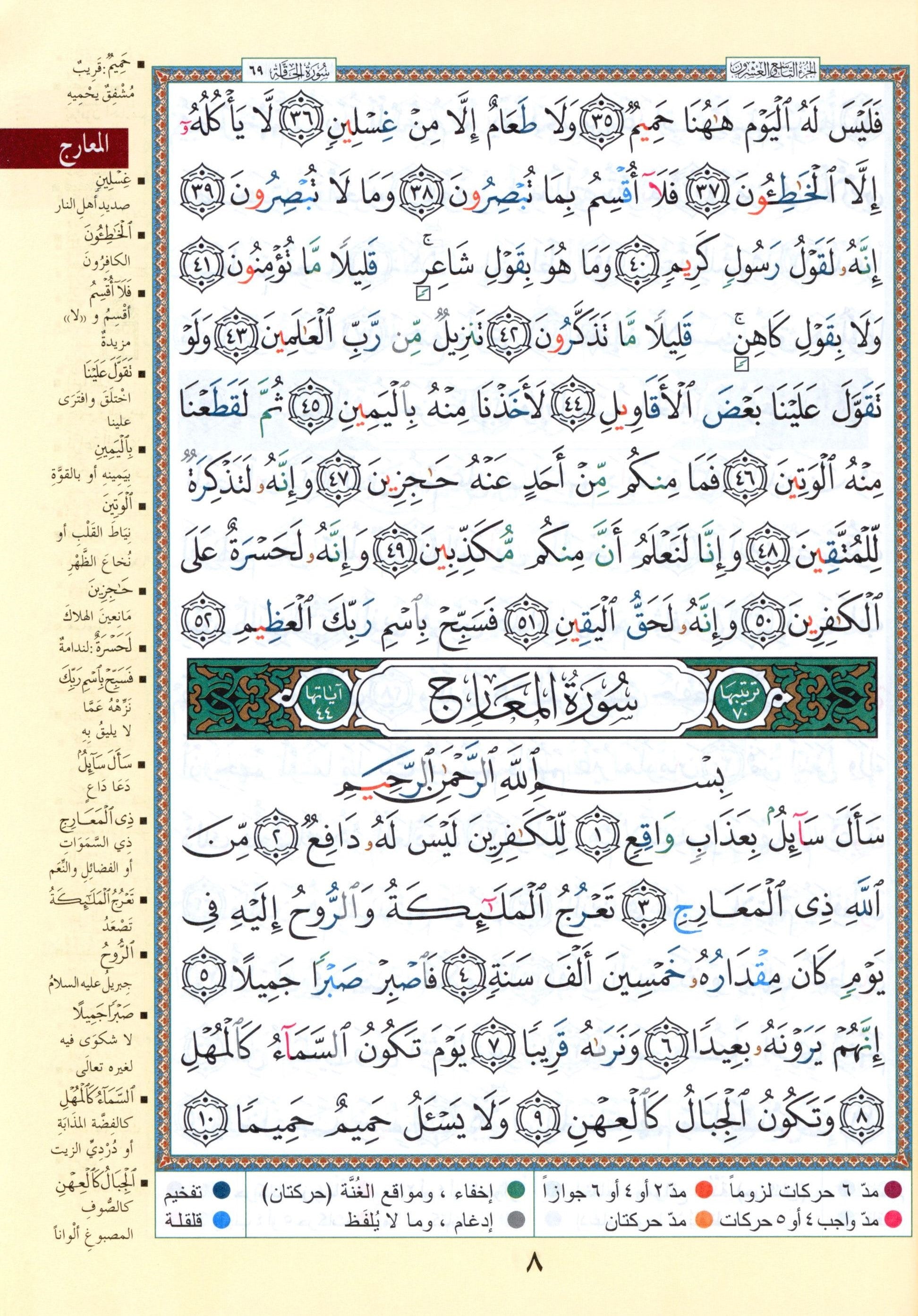 تجويد القرآن جزء عمّ وتبارك الجزئين 29 و 30 (7