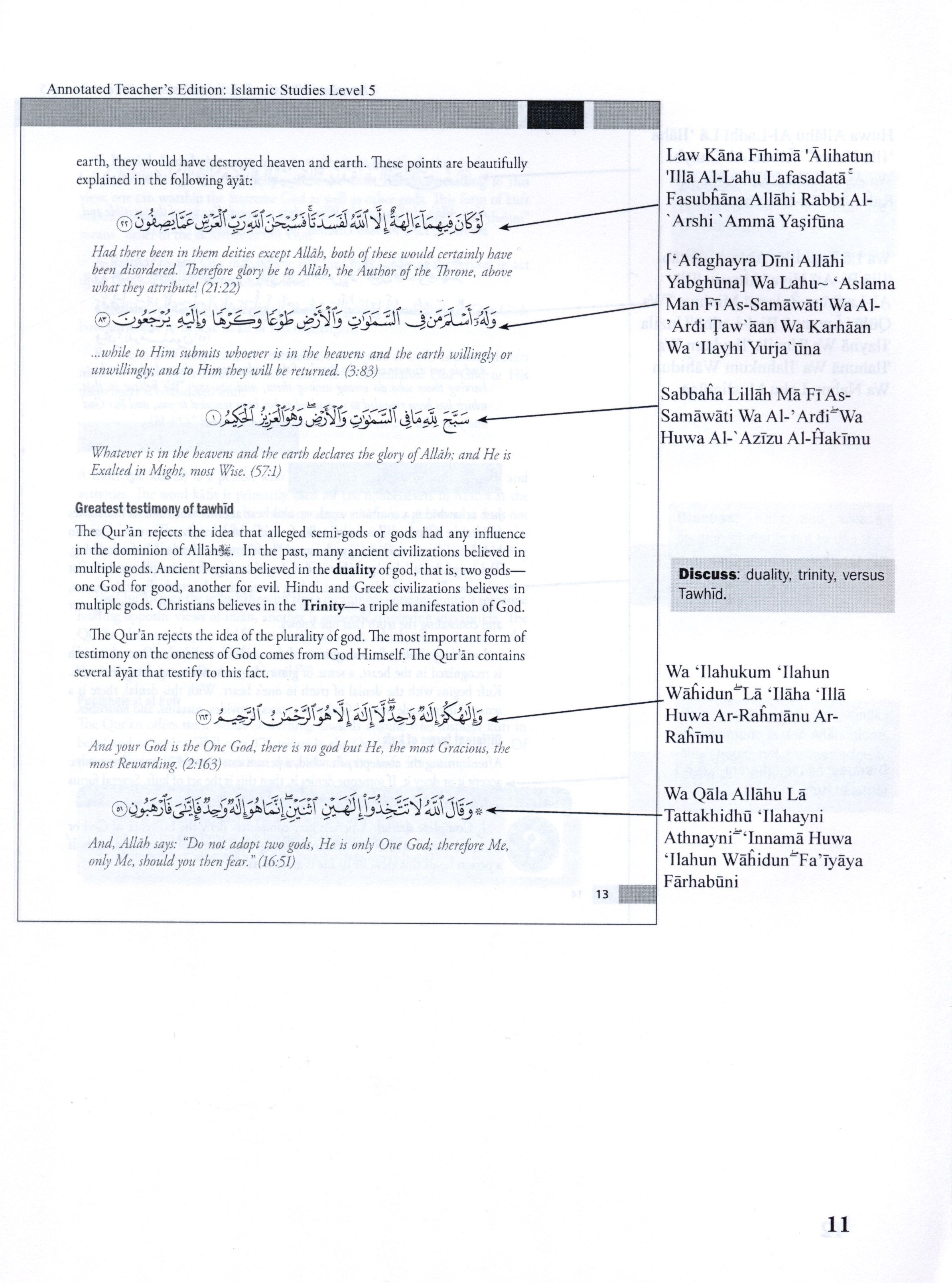Weekend Learning Islamic Studies Teacher Manual Level 5