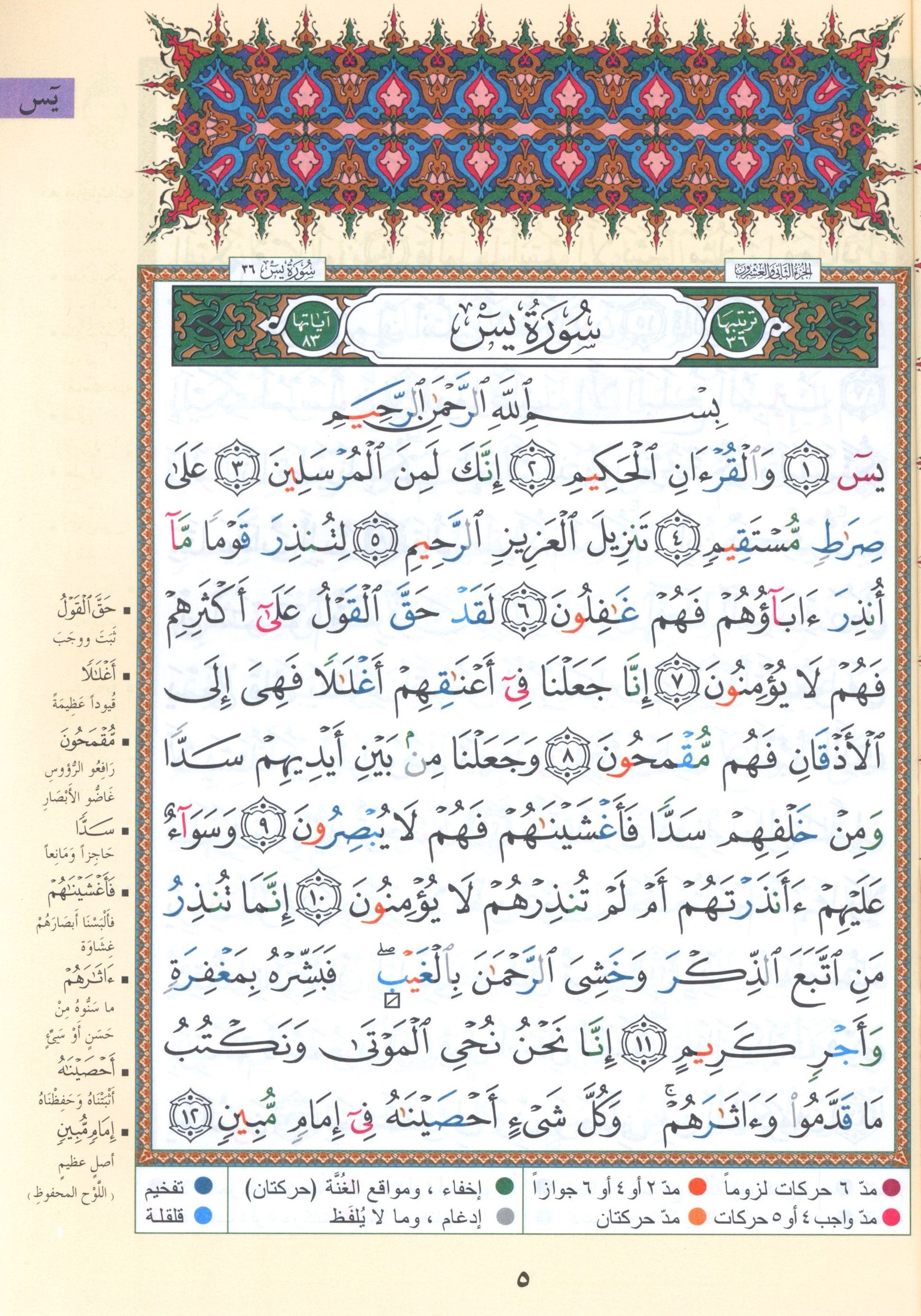 Tajweed Quran Yassin Quarter (7
