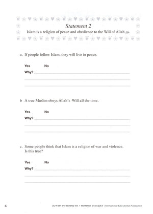 Our Faith and Worship Workbook Volume 1