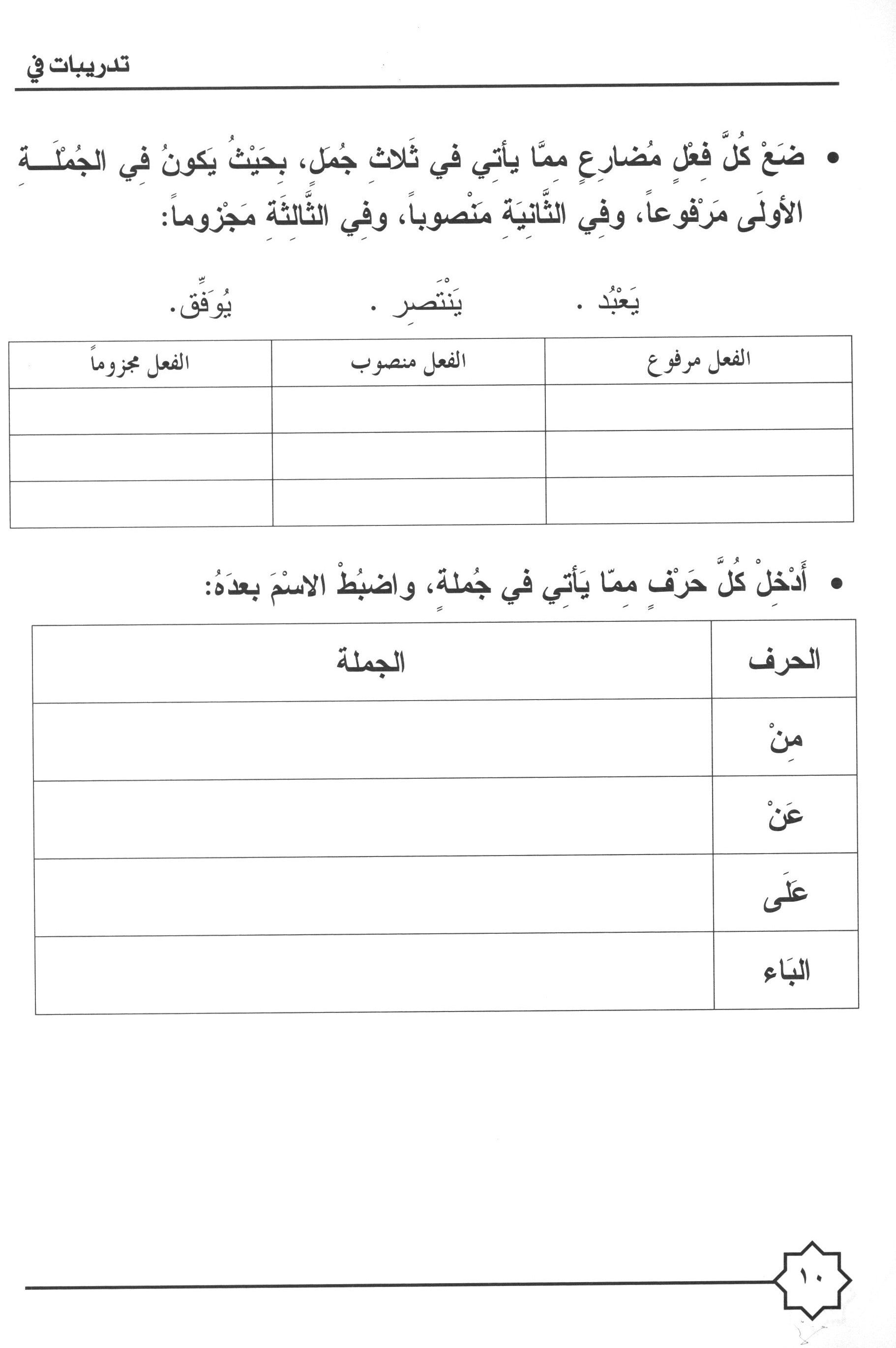 Al-Rowad Arabic Grammar Level 3 Part 1 تدريبات في قواعد اللّغة العربيّة