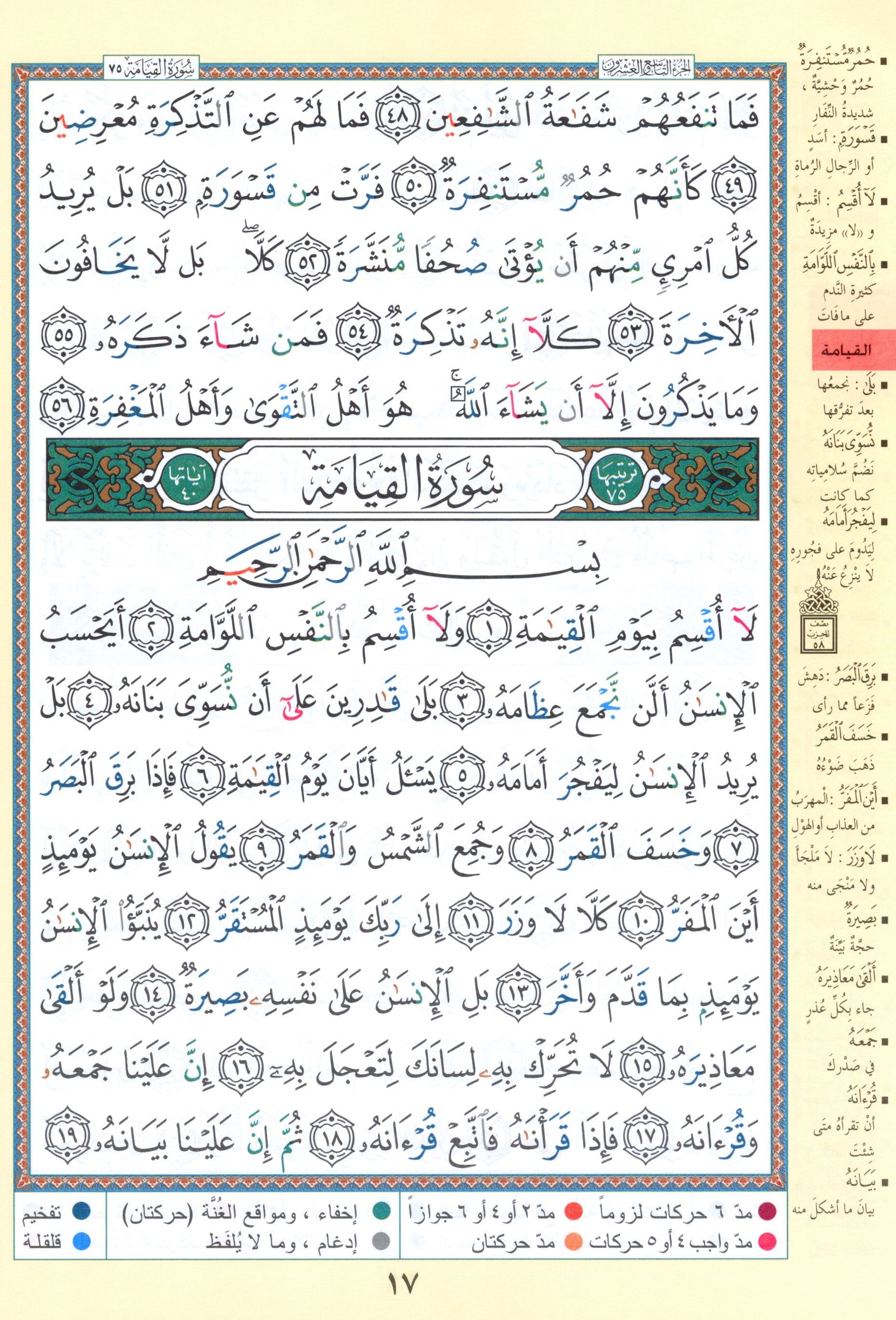 تجويد القرآن جزء عمّ وتبارك الجزئين 29 و 30 (7