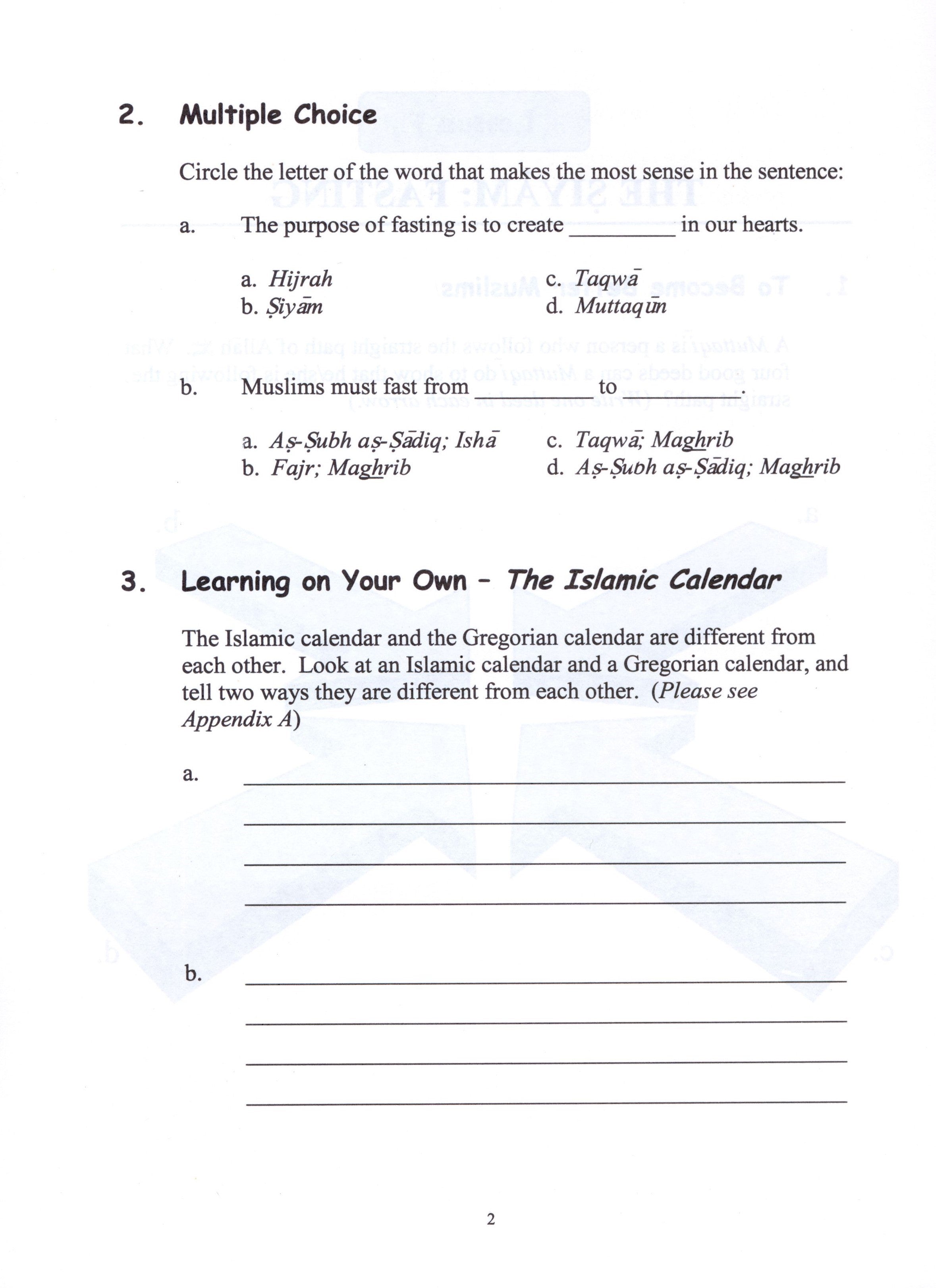 Our Faith and Worship Workbook Volume 2