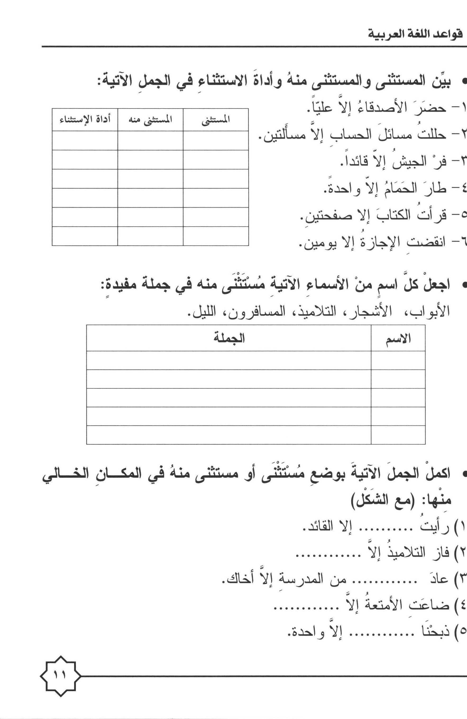 Al-Rowad Arabic Grammar Level 4 Part 1 تدريبات في قواعد اللّغة العربيّة